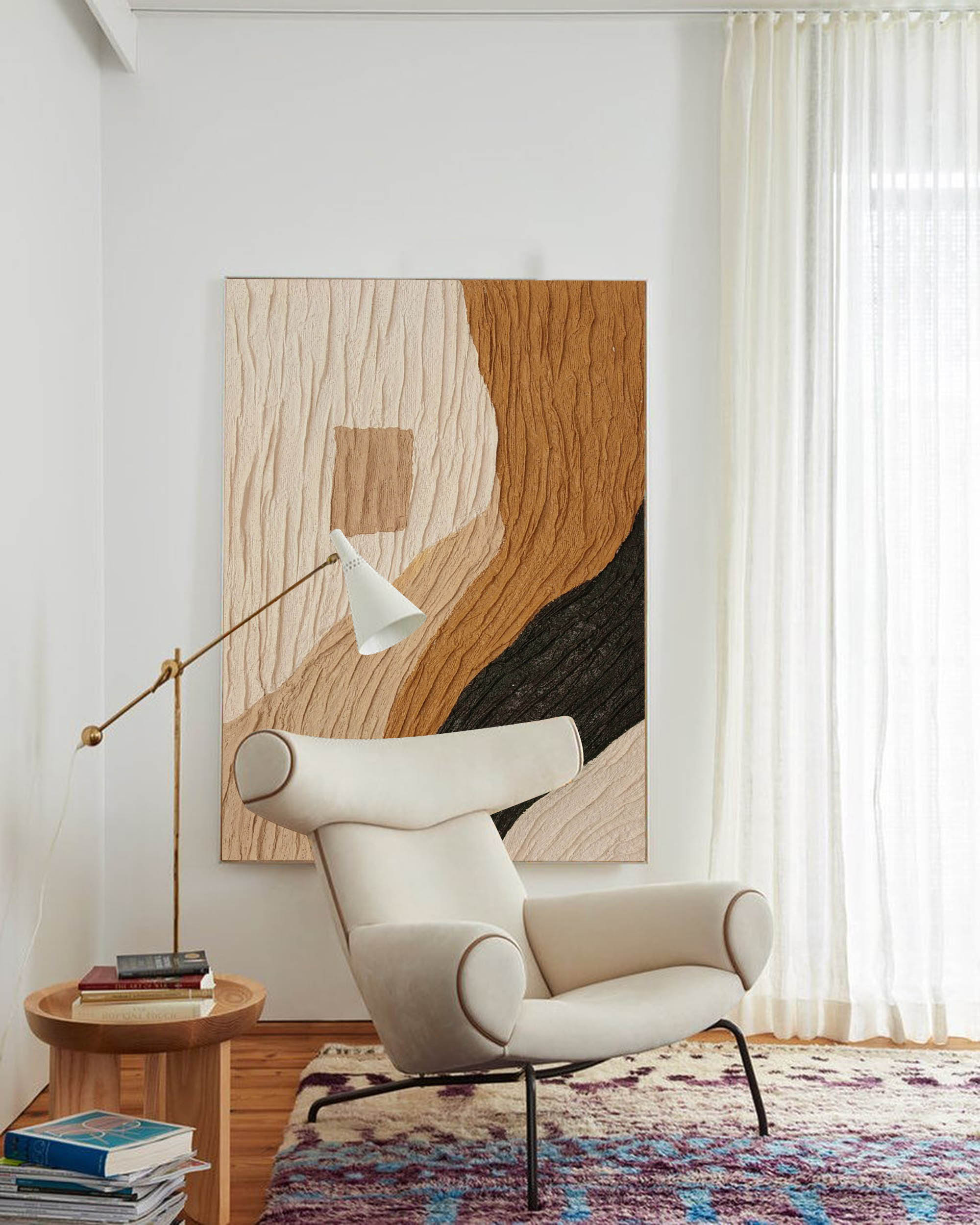 Plaster Art Texture Painting TX004 - Neutralighting
