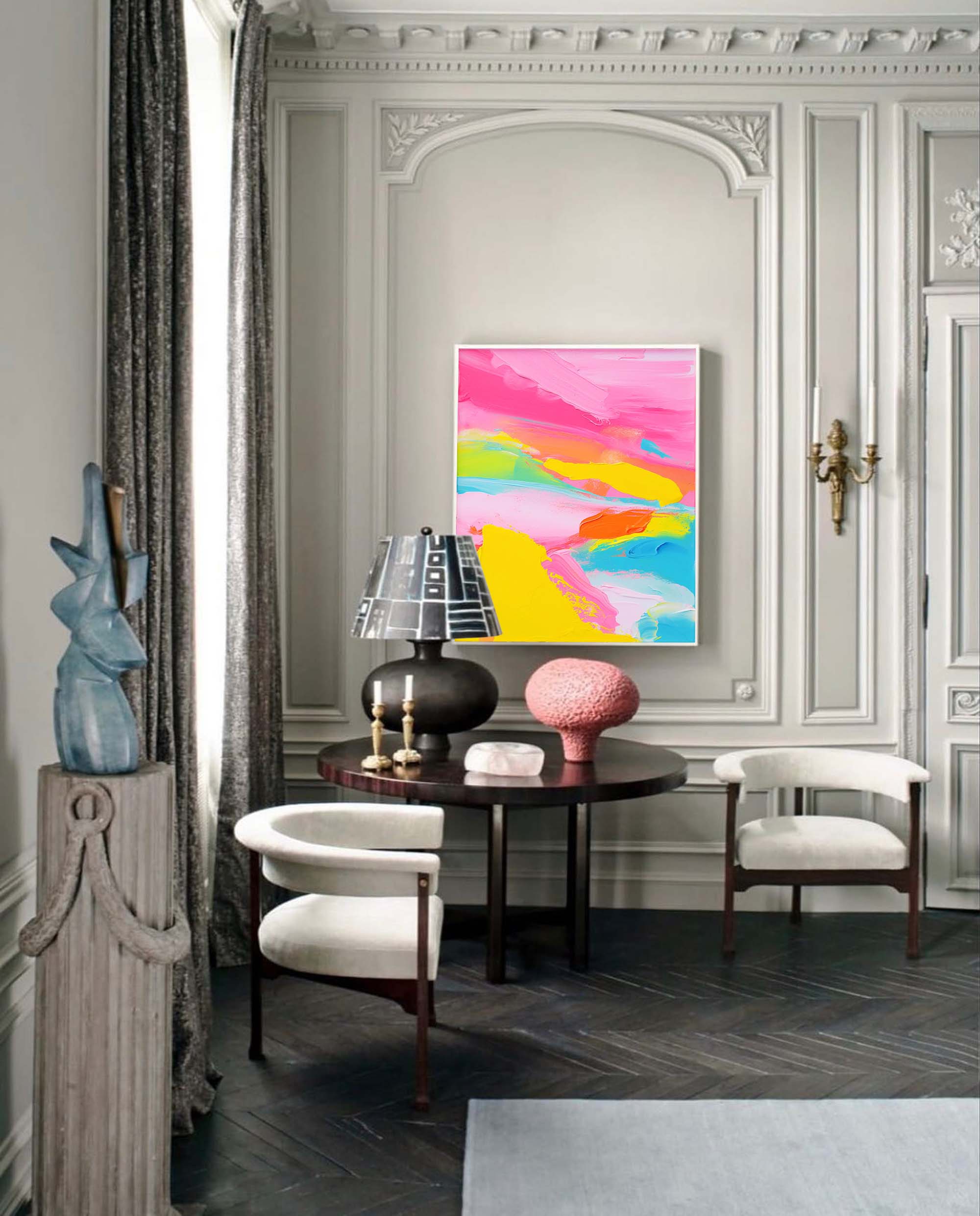 Wall Art Abstract Playful Energetic Summer