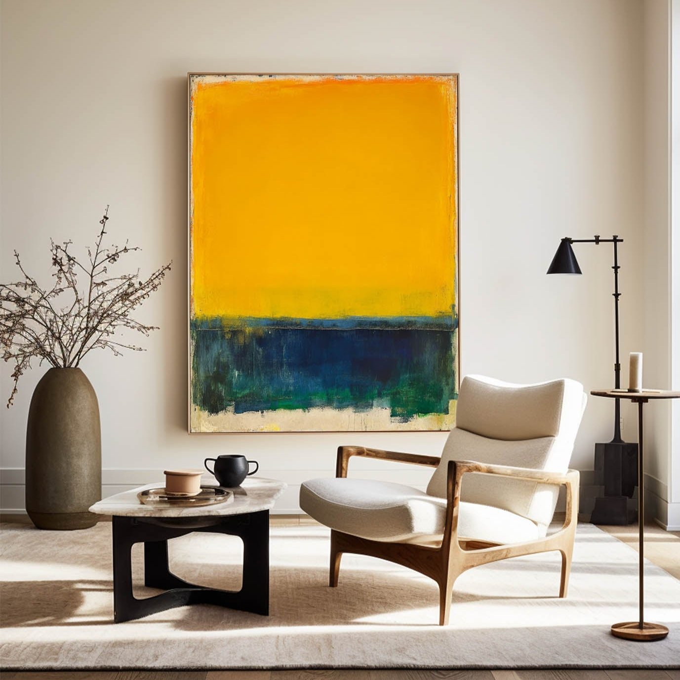 Rothko Inspired Color Block Canvas Wall Art