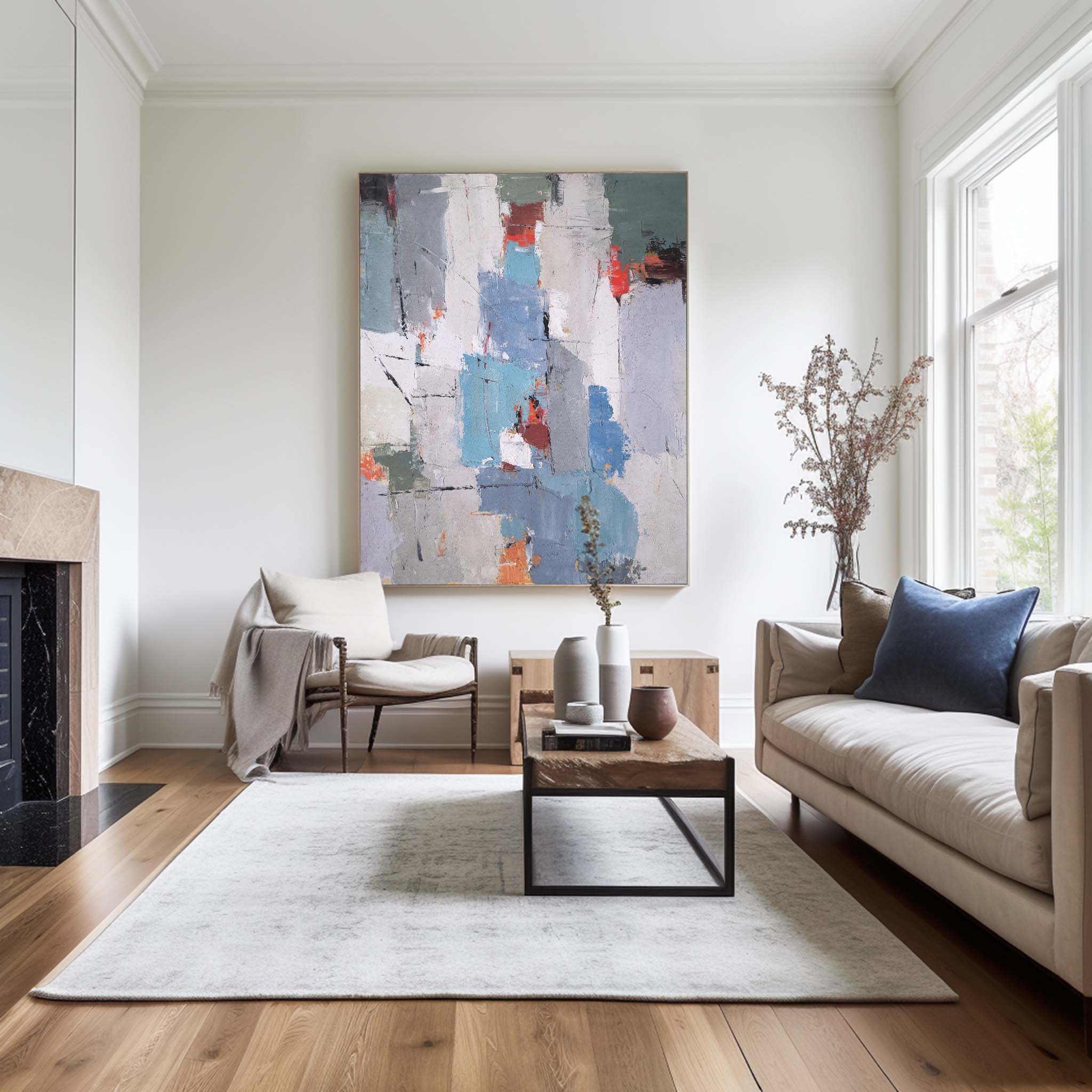 Modern Abstract Painting ABAV50 - Neutralighting