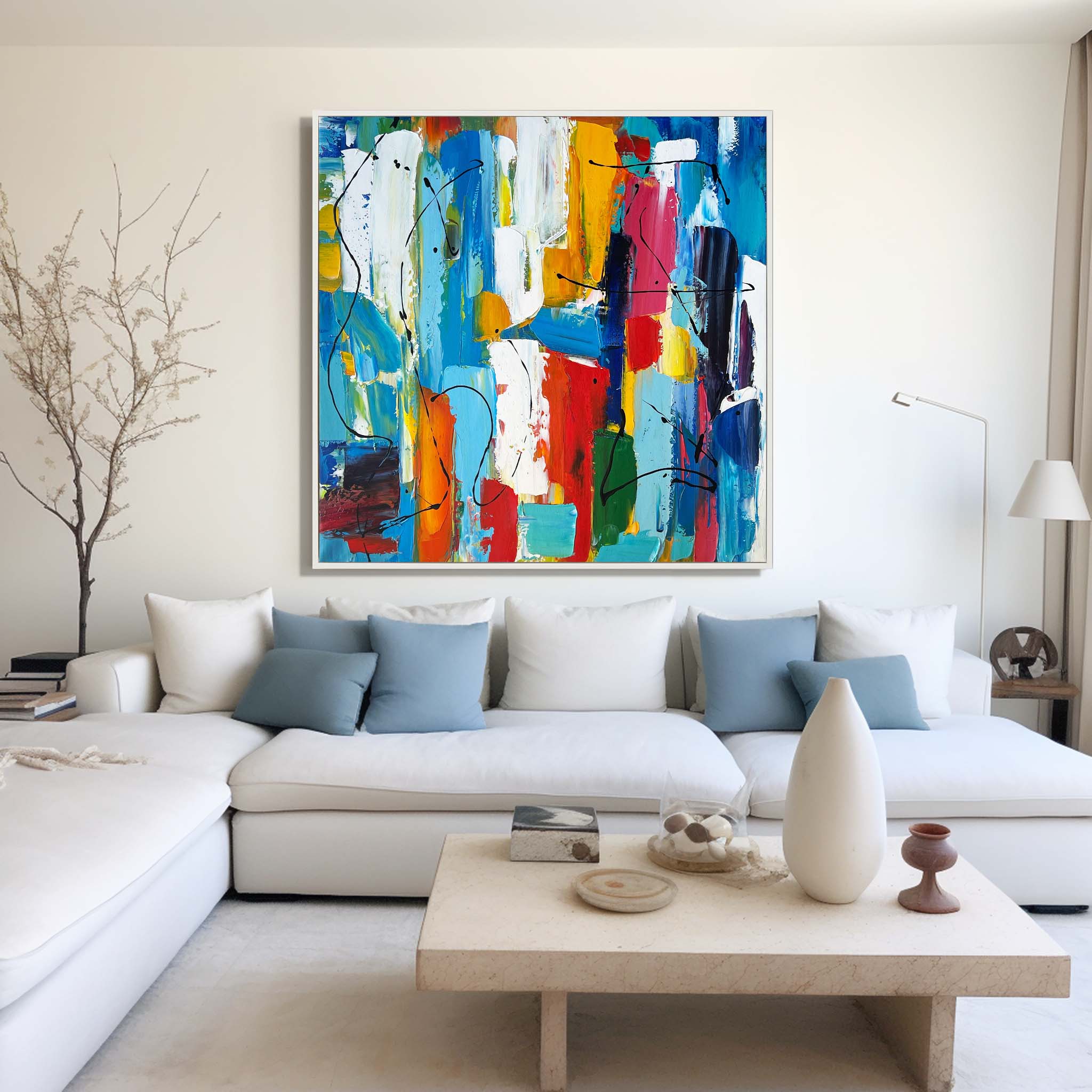 Colorful Square Abstract Painting
