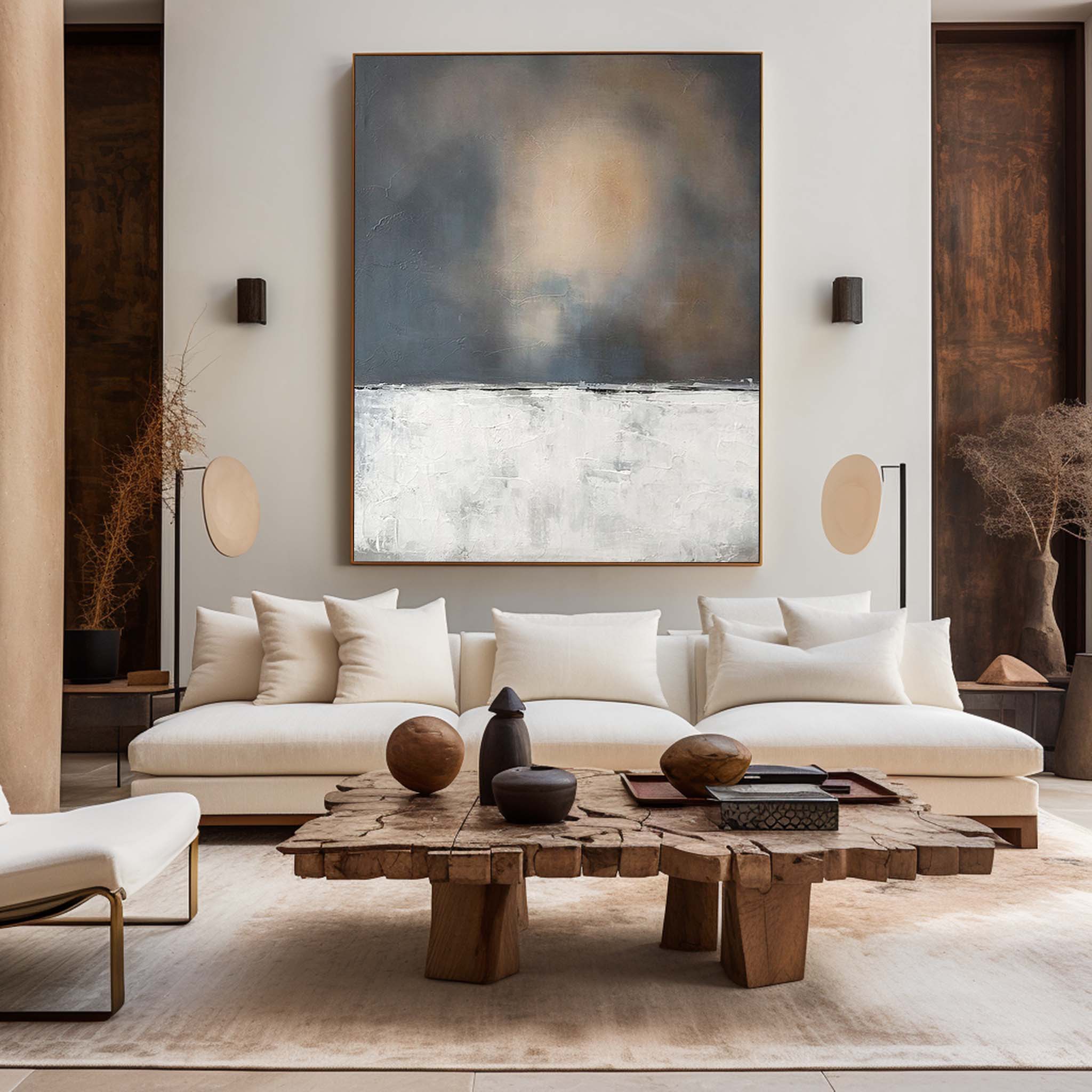 Wabi-sabi Minimalist Painting ABAV304 - Neutralighting
