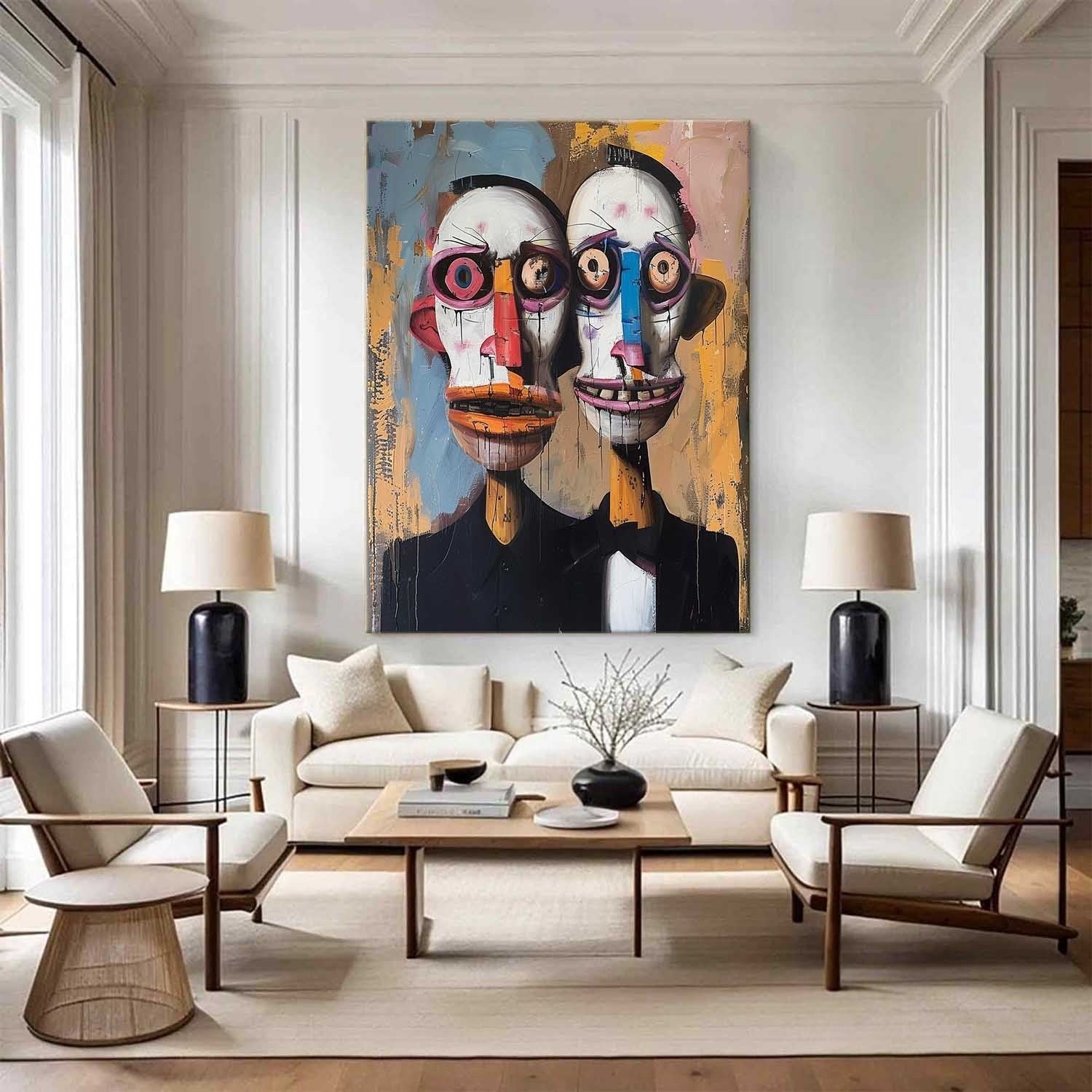 Wall Art Vertical Abstract Expressionist