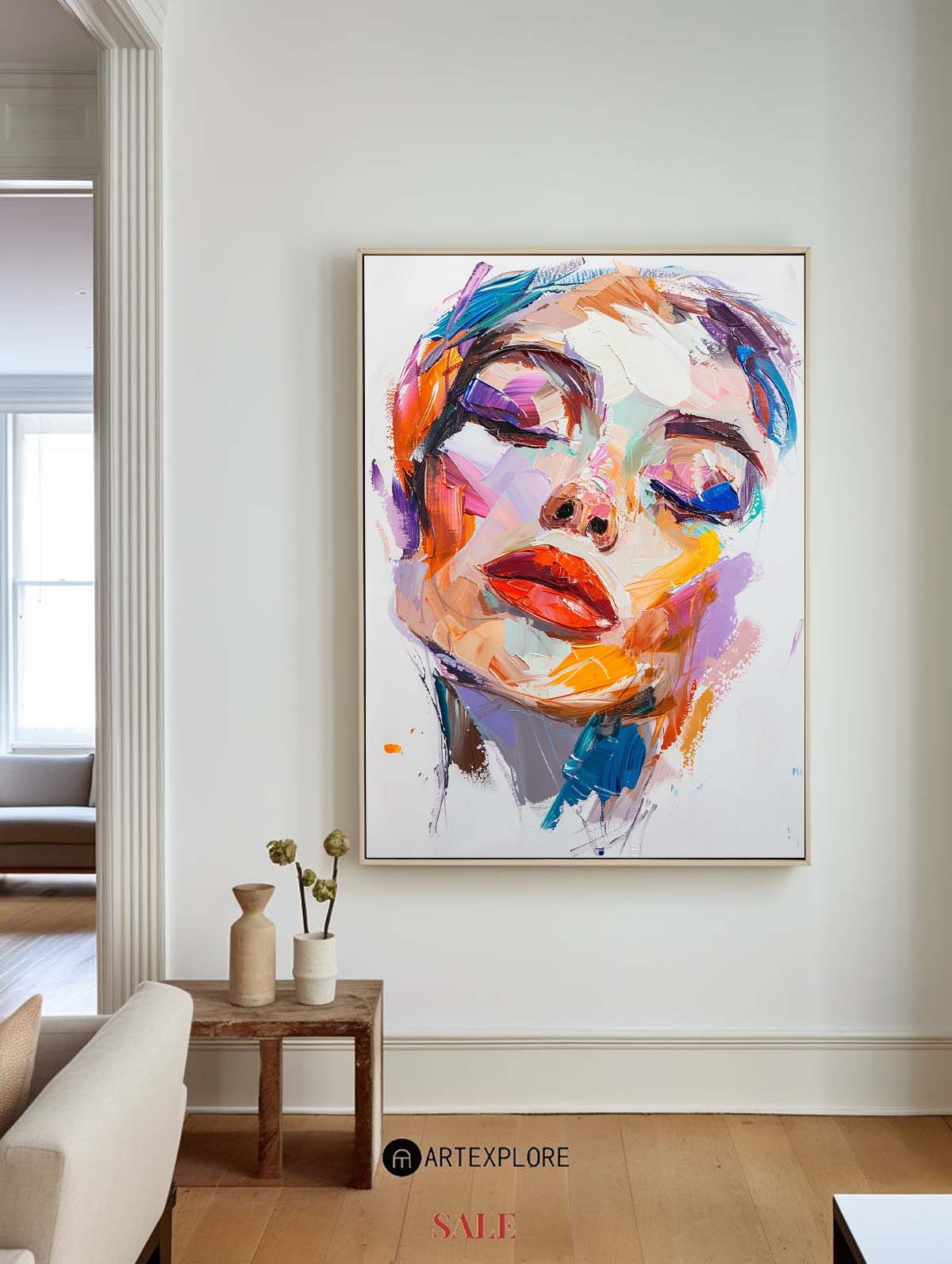 Colorful Muse Brushwork Painting