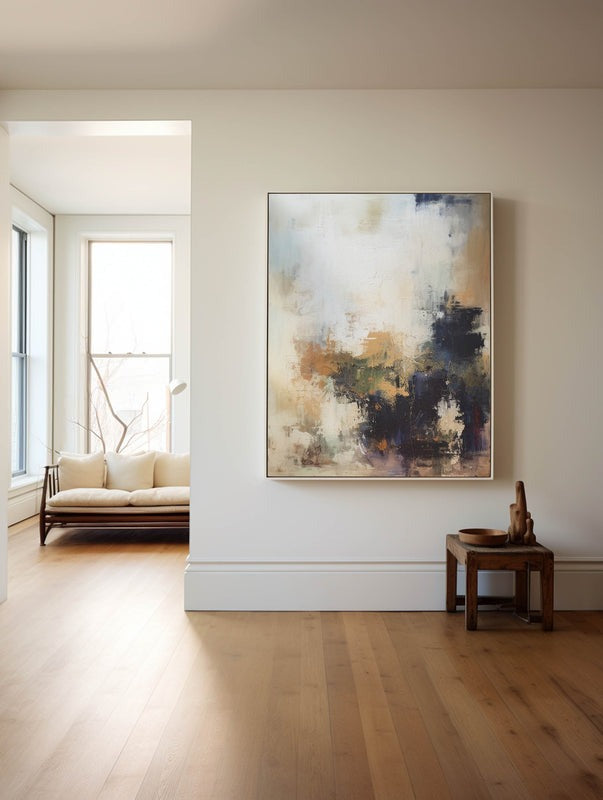 Abstract Golden Hour Forest Oil Painting