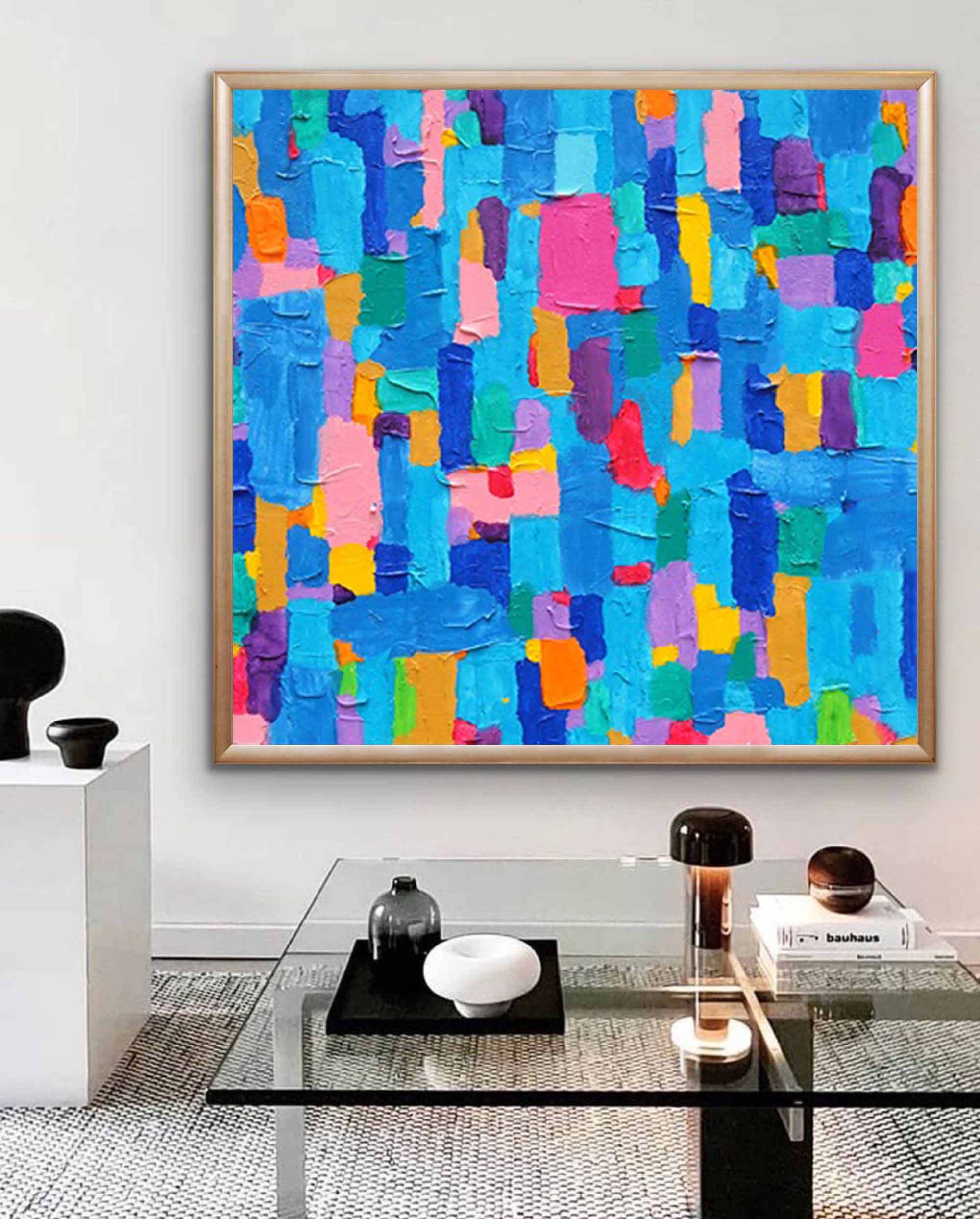 Wall Art Abstract Colorful Energetic Artistic