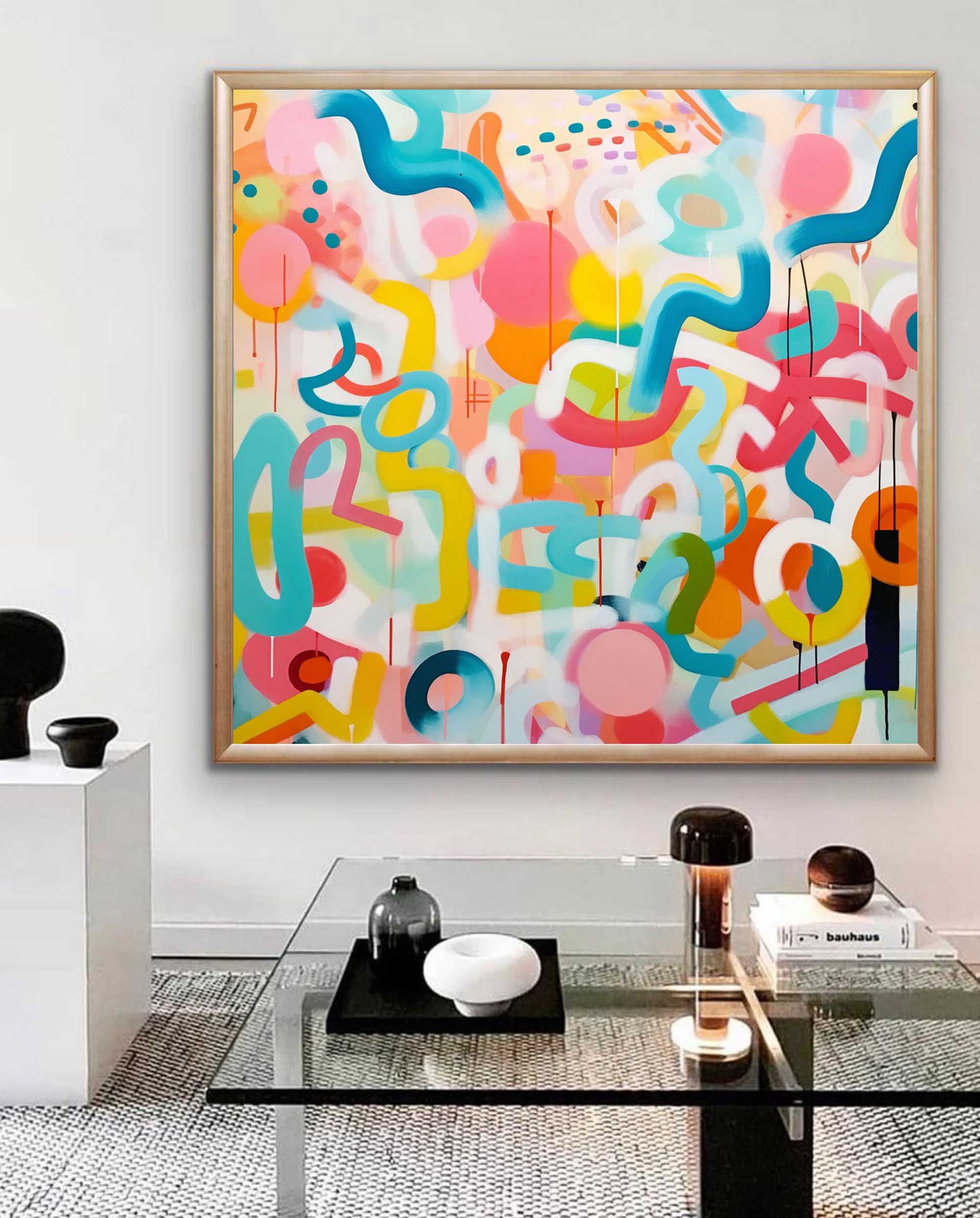 Wall Art Playful Abstract Energetic Fashion