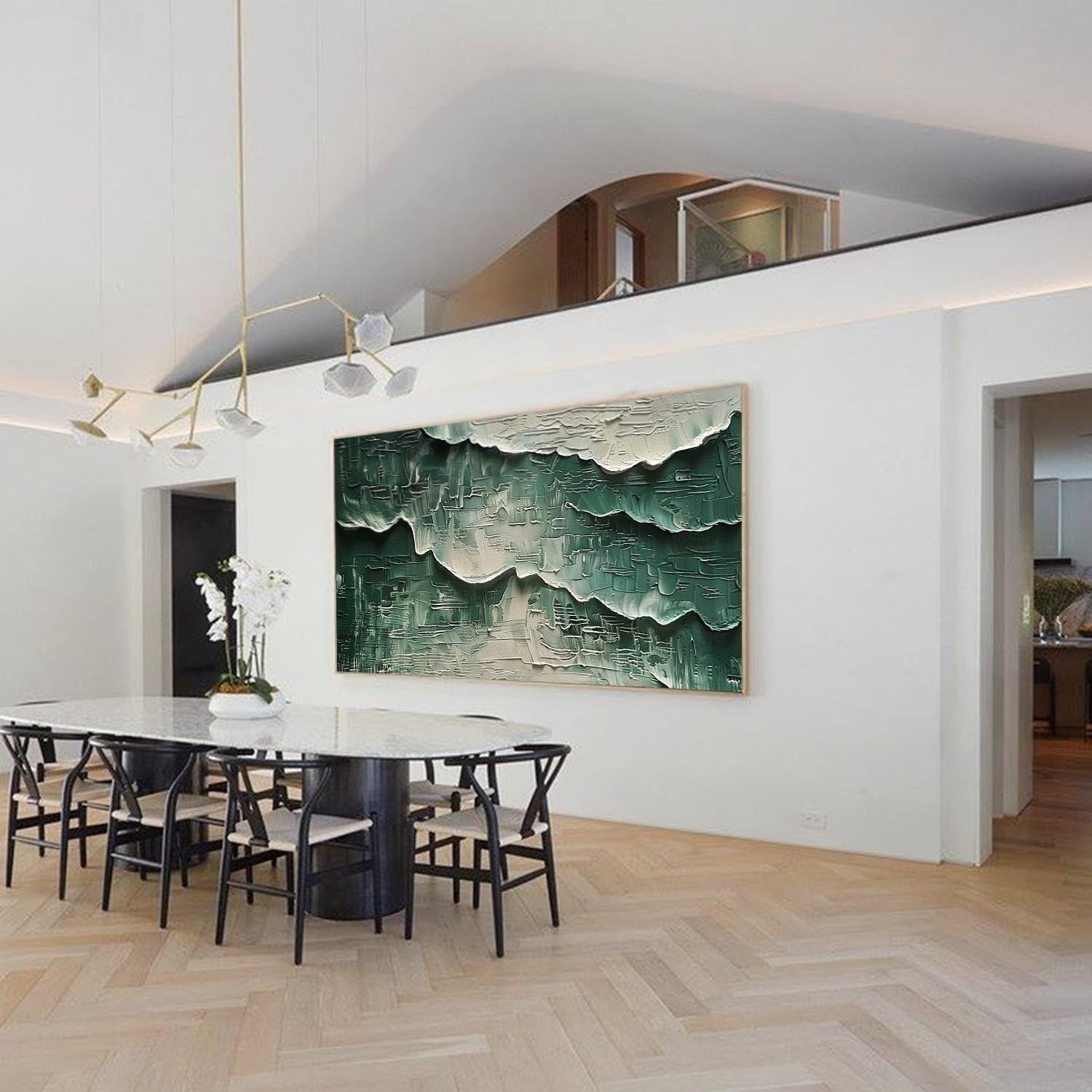 Wall Art Horizontal 3D Impasto Plaster