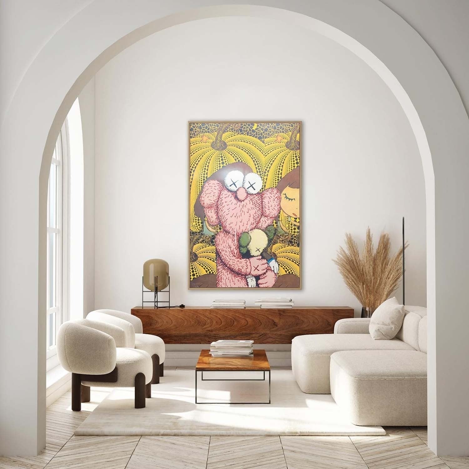 Wall Art Playful Textured KAWS