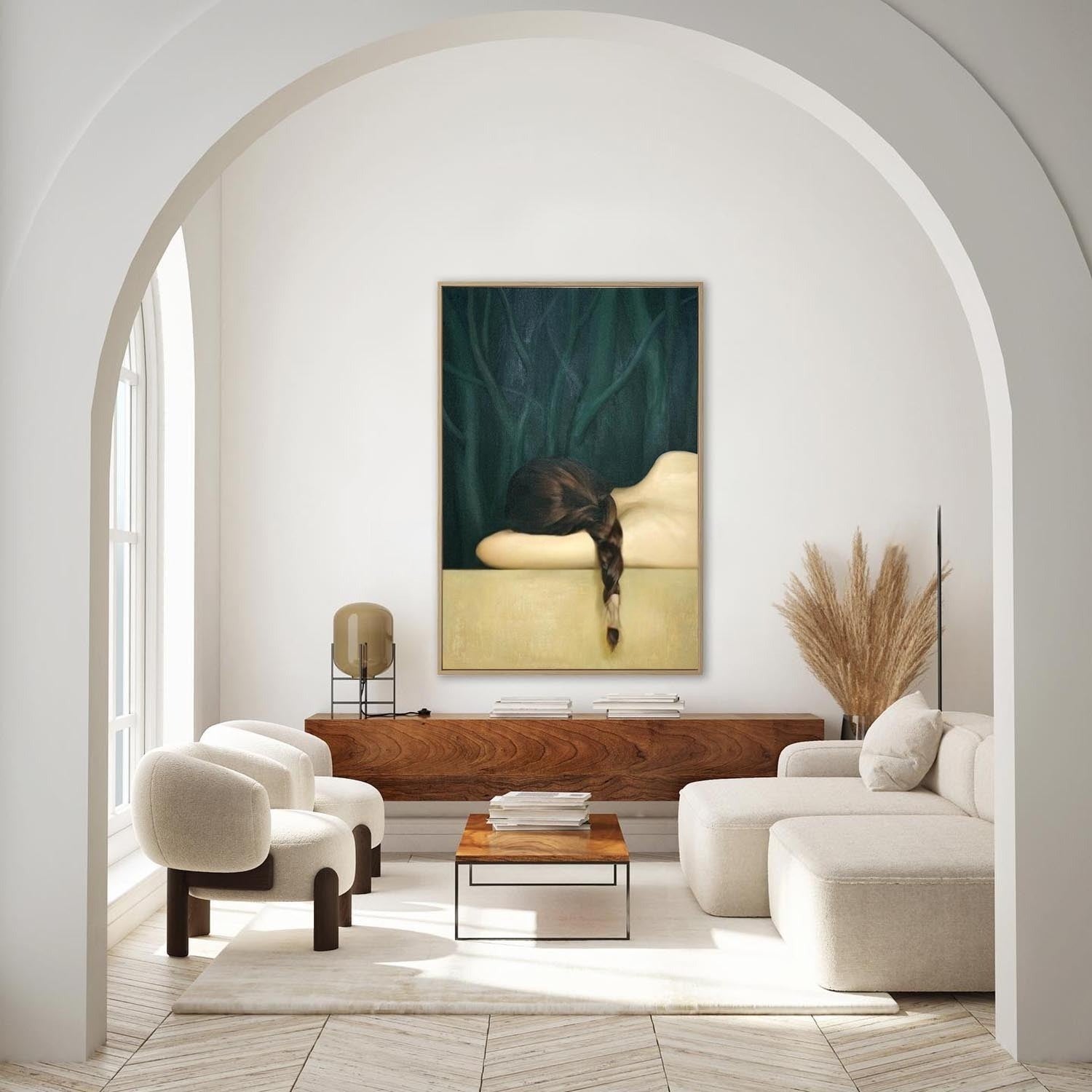 Wall Art Dreamy Hyperrealism Figure Braid