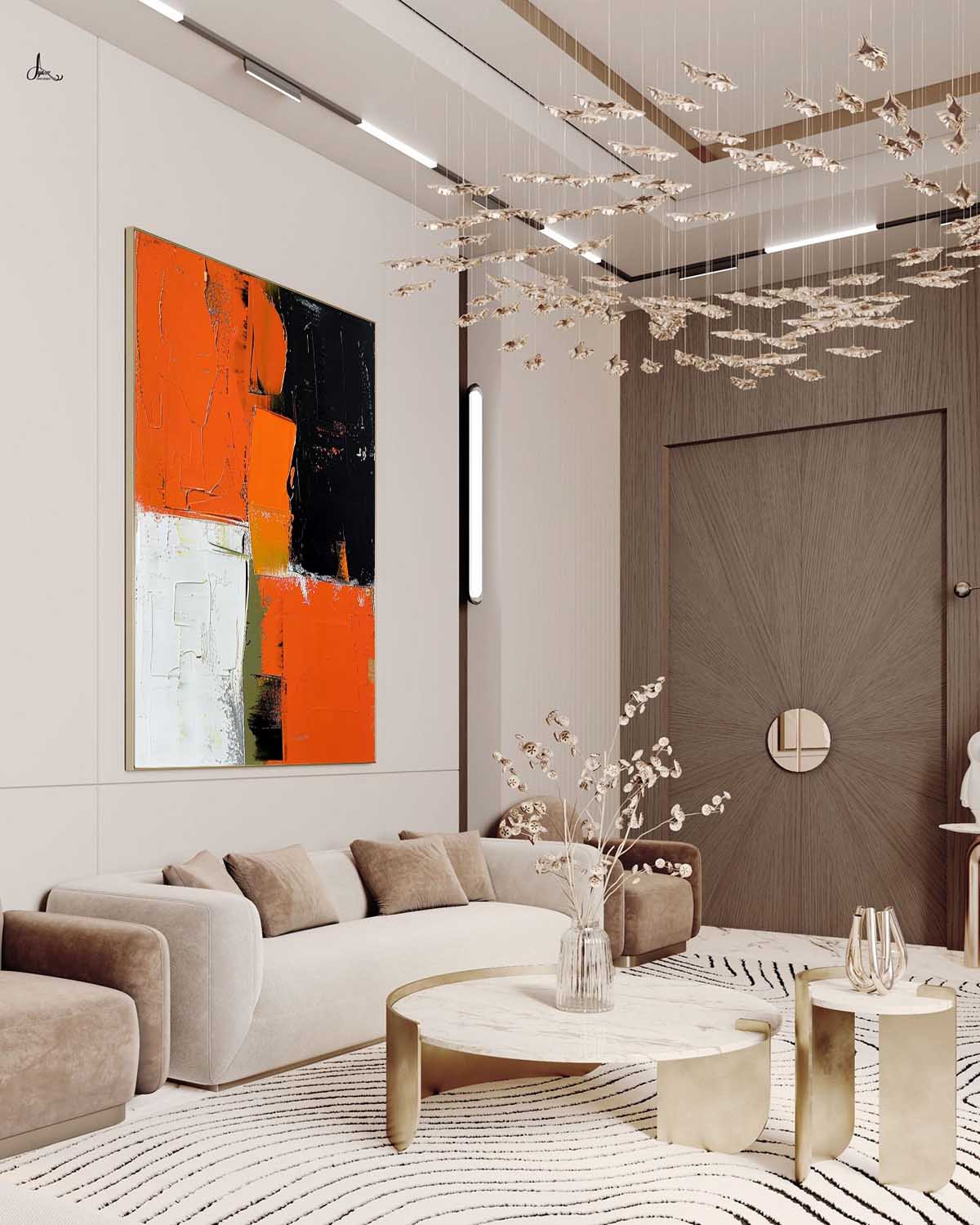 Wall Art Layer Modern Geometric Expressive Vibrant