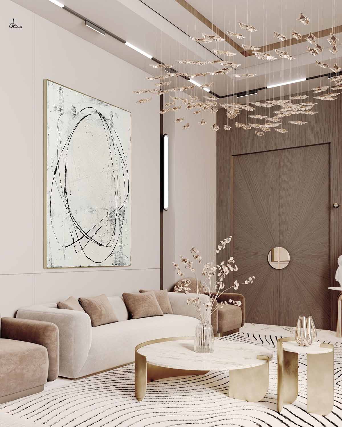 Contemporary Minimalist Art MA105 - Neutralighting