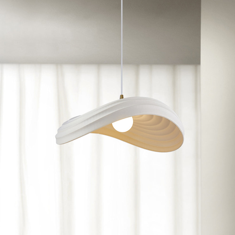 Ritta Wabi-Sabi Minimalisme Ripple Pendant Light, Resin&Metal - Neutralighting