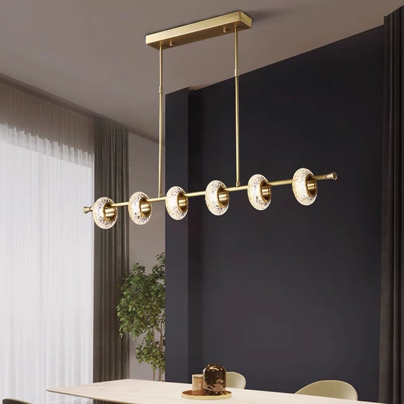 Kristy Modern Luxury metal/Glass Pendant Light, Gold - Neutralighting