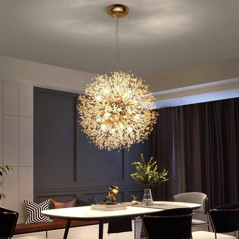 Arisha Elegant Dandelion Minimalist Luxury Pendant Light, Gold/Chorme - Neutralighting