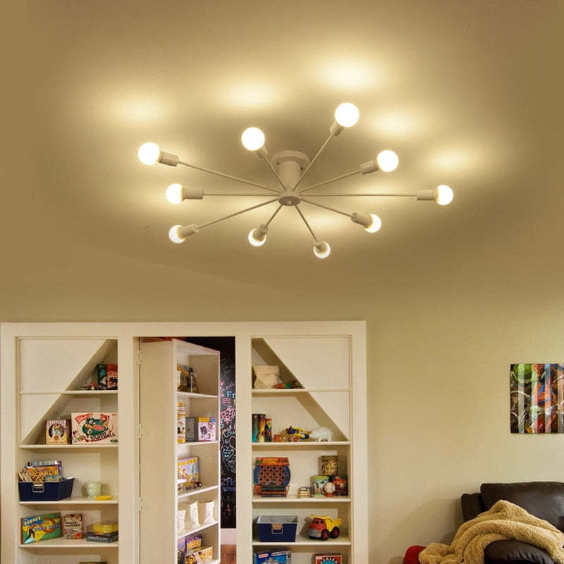 Silva Modern Simple Flush Mount Ceiling Light, 6/8/10 Heads - Neutralighting