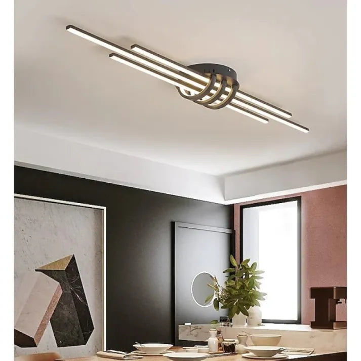 Arisha Modern LED Ceiling Light Black/White Living Room - Neutralighting