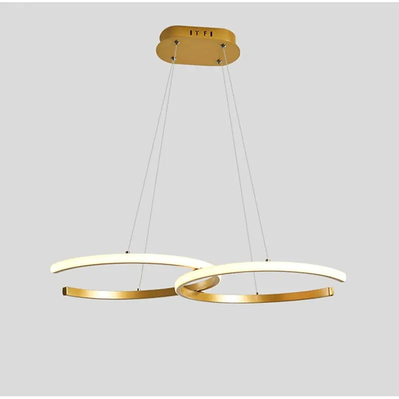 Arisha Modern Minimalist Pendant Light, Double-C - Neutralighting
