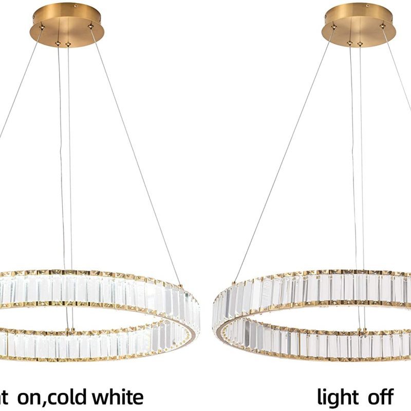 Kristy Elegant Round Crystal Chandelier, Clear - Neutralighting