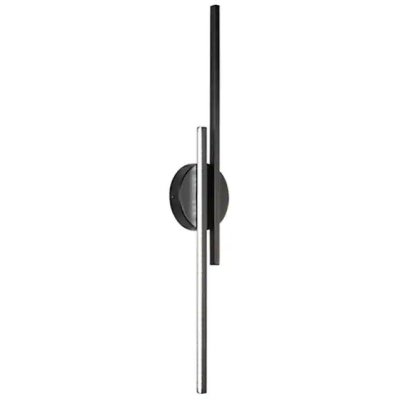 Elgo Modern Nordic Disc/Linear Metal LED Wall Lamp, Black/White - Neutralighting