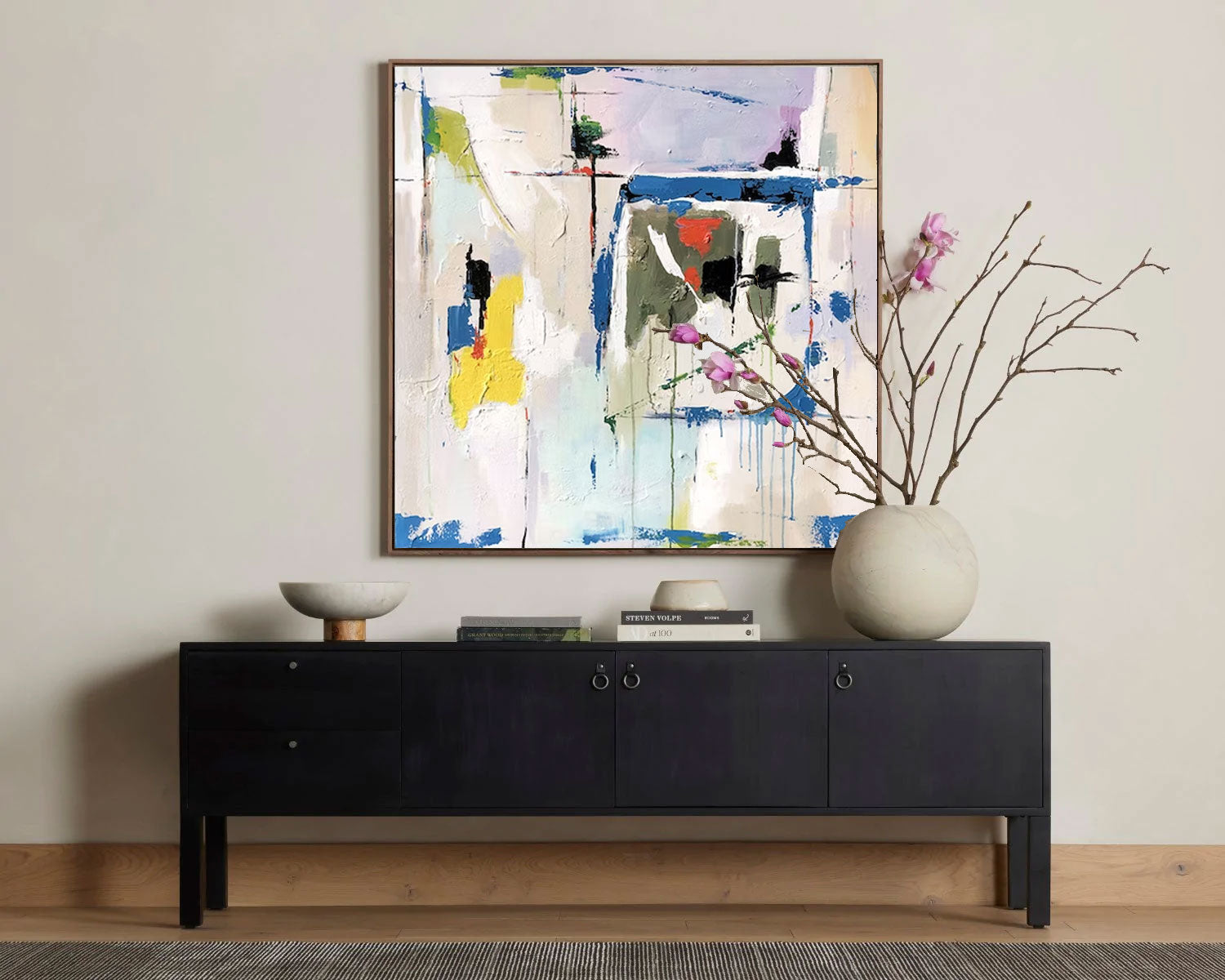 Abstract Canvas Art AB073 - Neutralighting