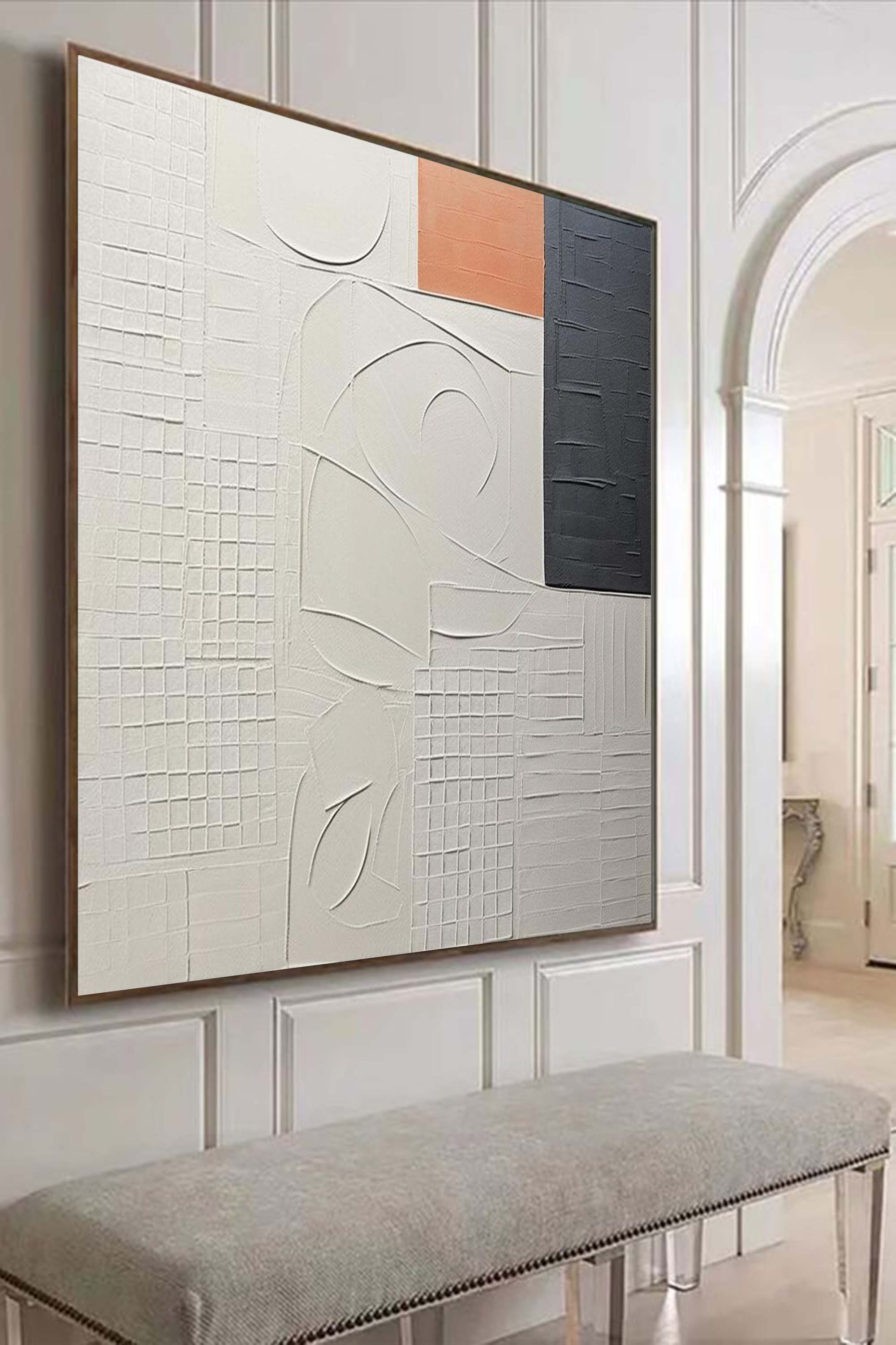 Plaster Art Texture Painting SG249 - Neutralighting