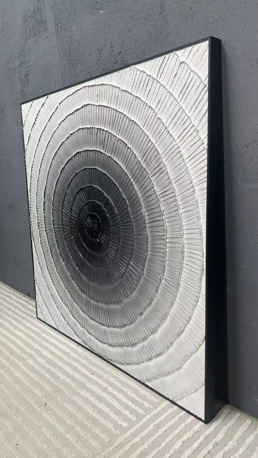Wall Art Square 3D Concentric Circle