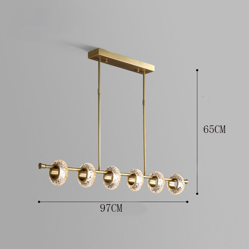 Kristy Modern Luxury metal/Glass Pendant Light, Gold - Neutralighting