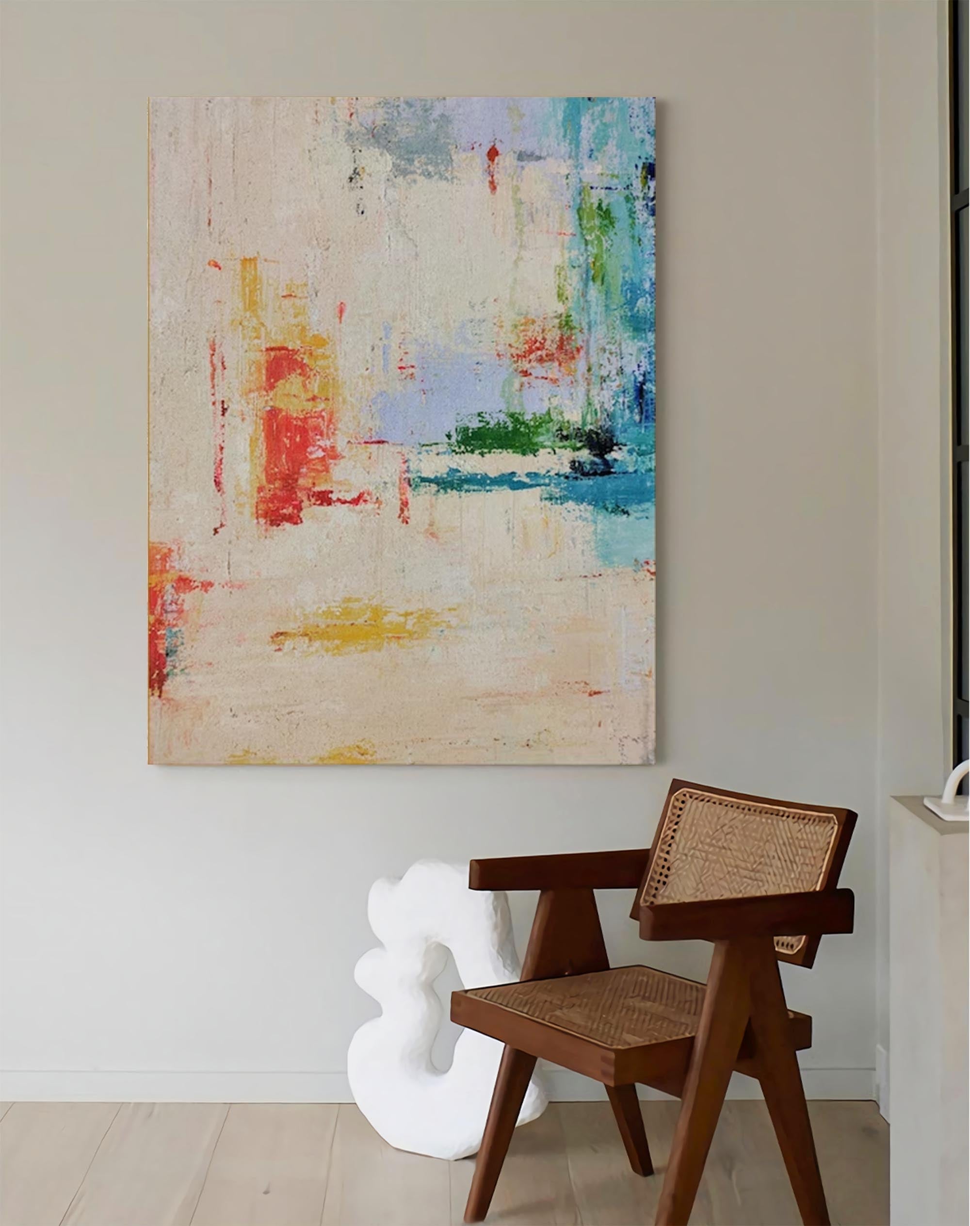 Minimalist Textured Abstract Canvas Wall Art