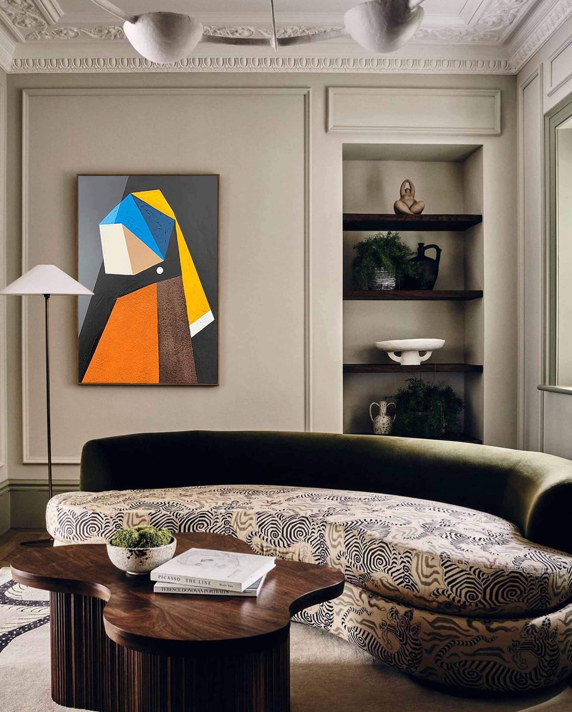 Wall Art Minimalist Cubist Geometric Abstract