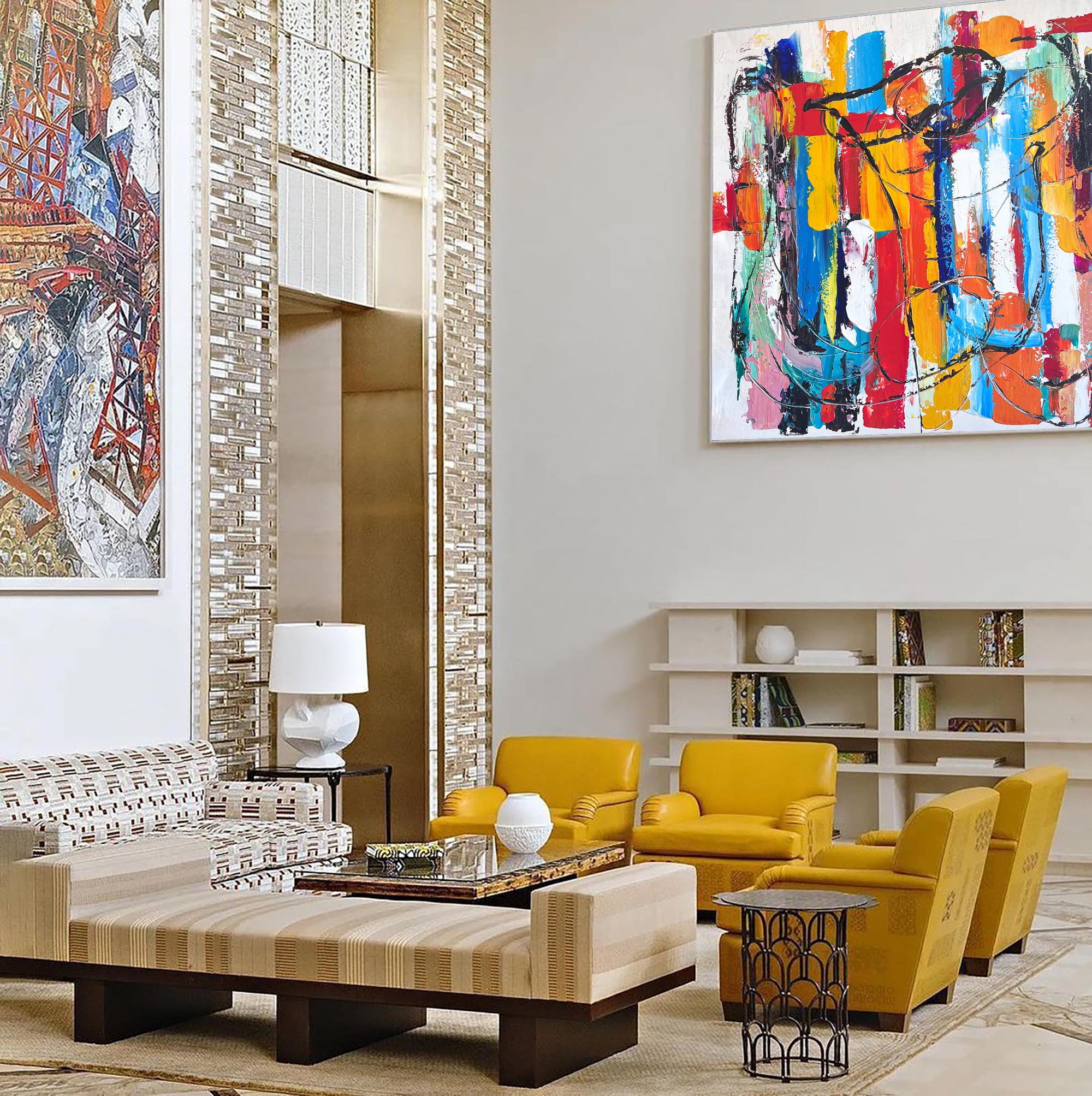 Colorful Abstract Expressionist Painting