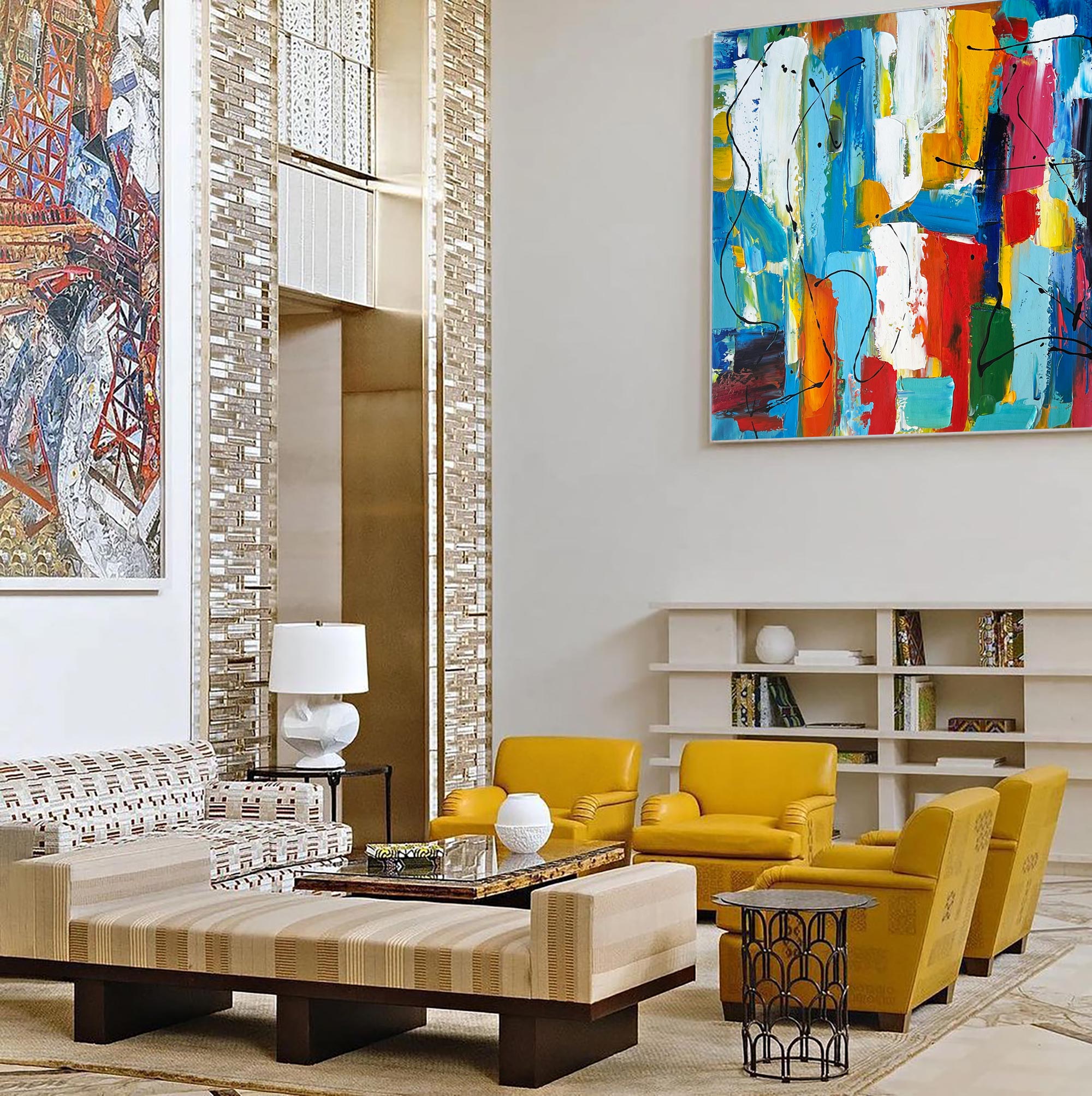 Colorful Square Abstract Painting