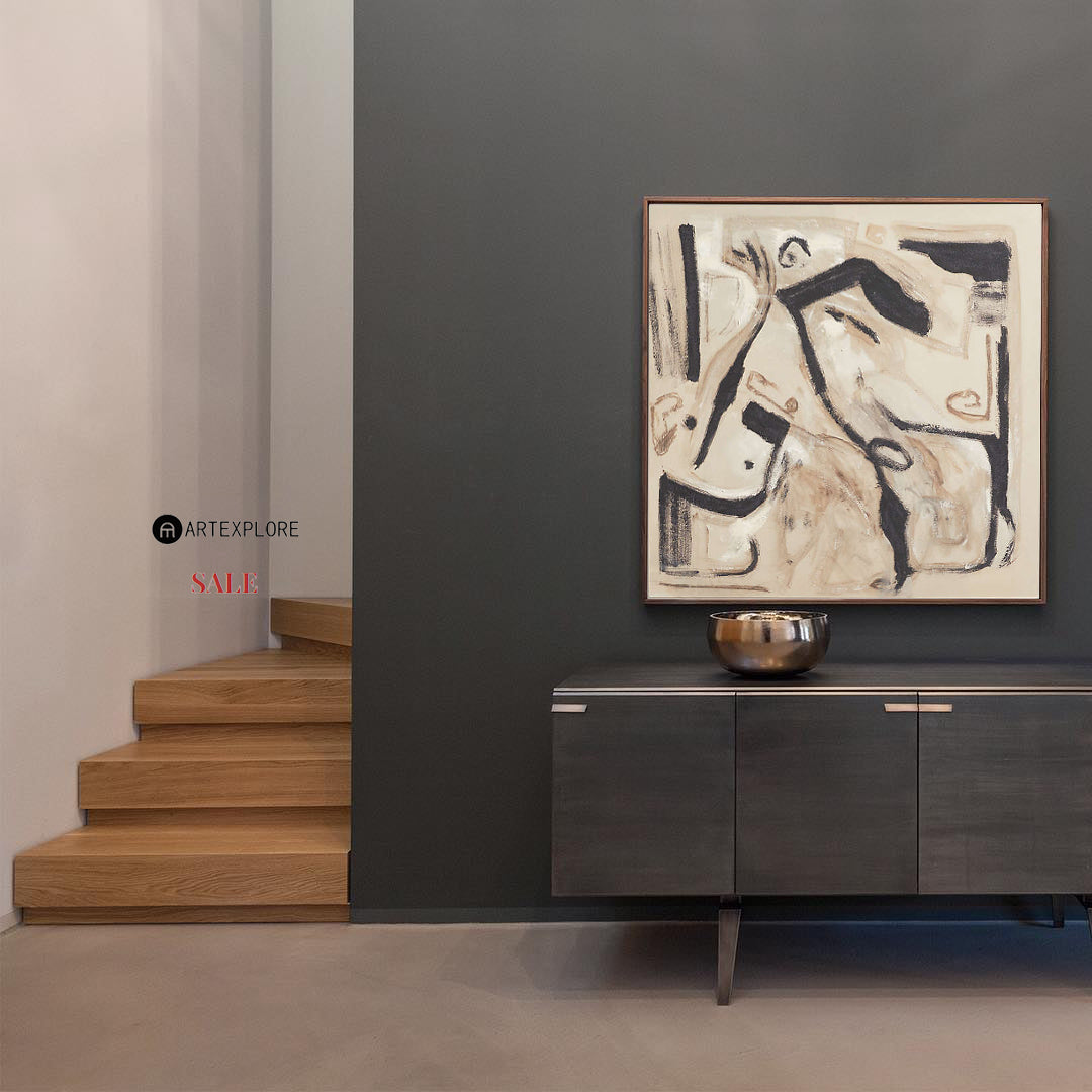 Modern Abstract Painting ABAS122 - Neutralighting
