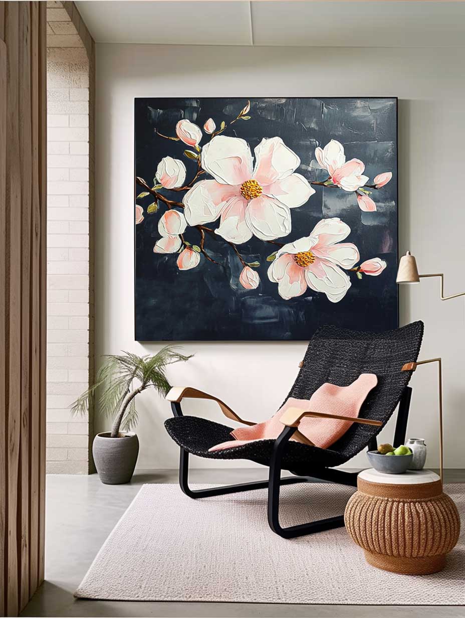 Wall Art Lush Flower Colorful Elegant
