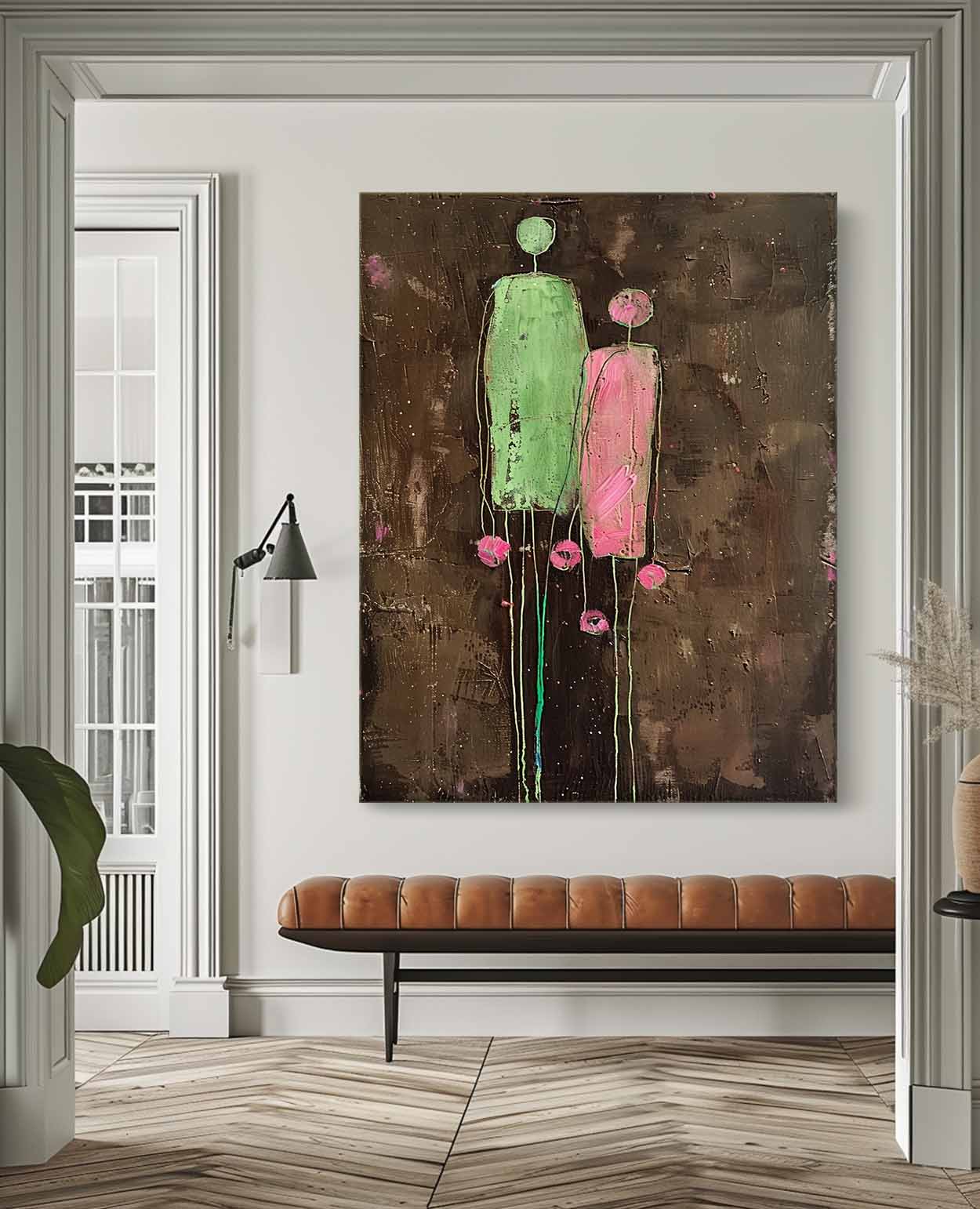 Wall Art People Moody Expressionist Abstract