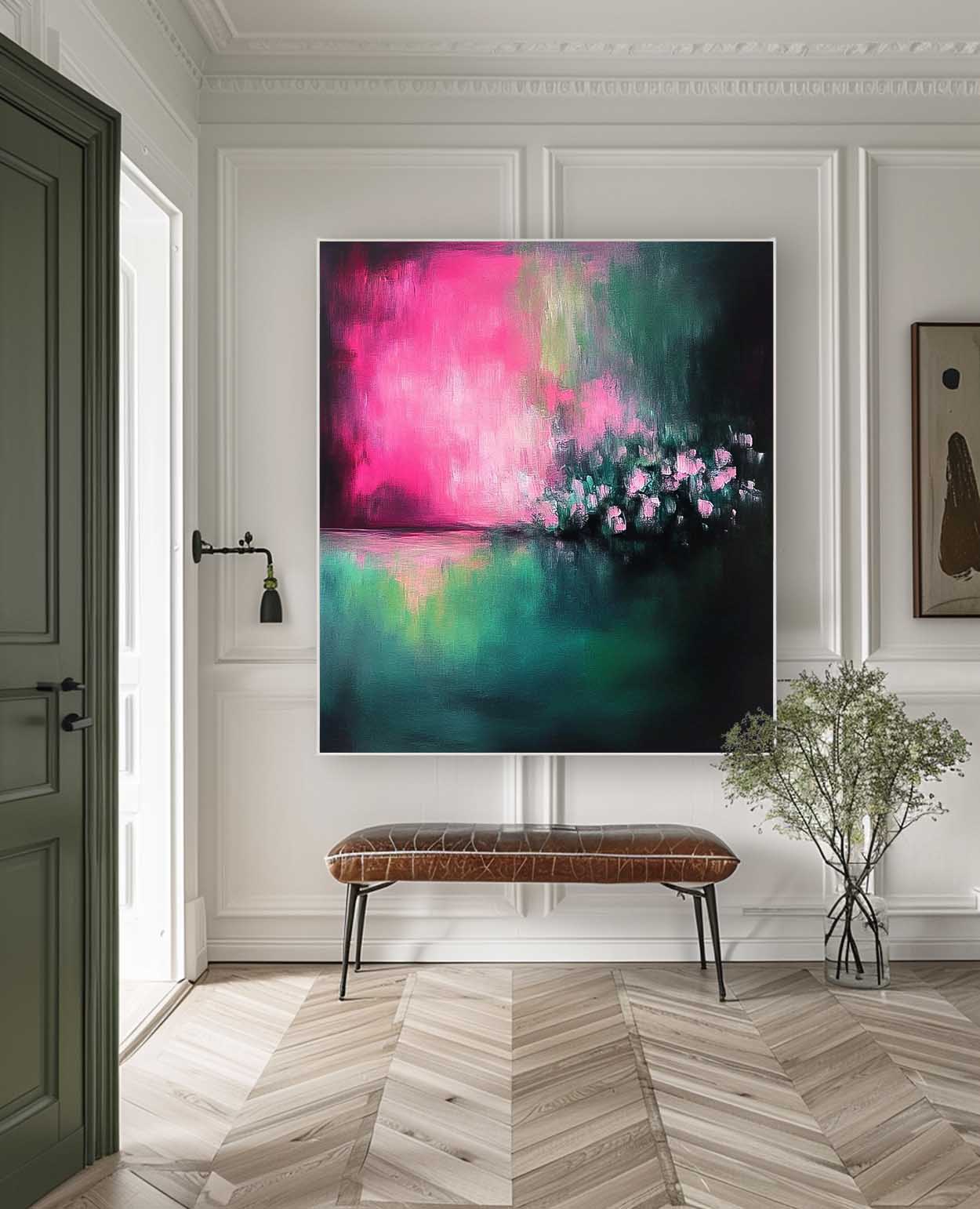 Wall Art Abstract Lyrical Neo-Impressionist Scene