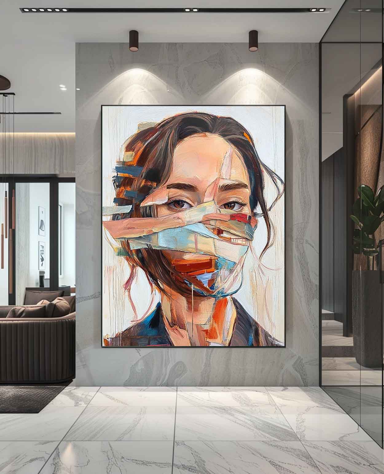 Wall Art People Contemporary Abstract Expressionist
