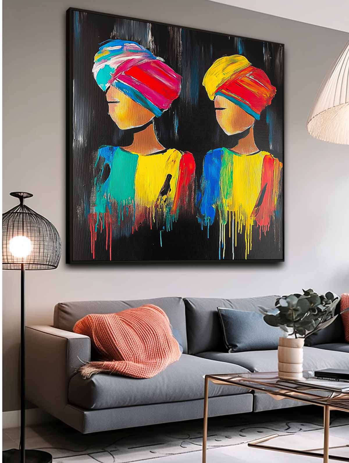 Wall Art People Bold Headwrap Dramatic