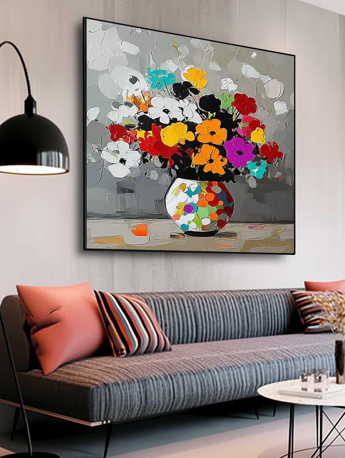 Wall Art Flower Colorful Lyrical Soft Romantic