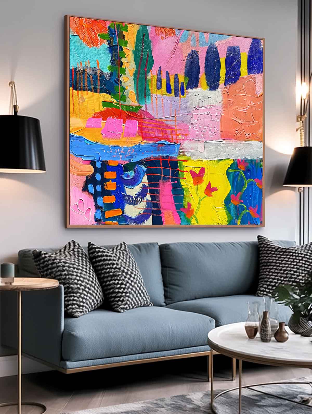 Wall Art Abstract Playful Artistic Atmosphere