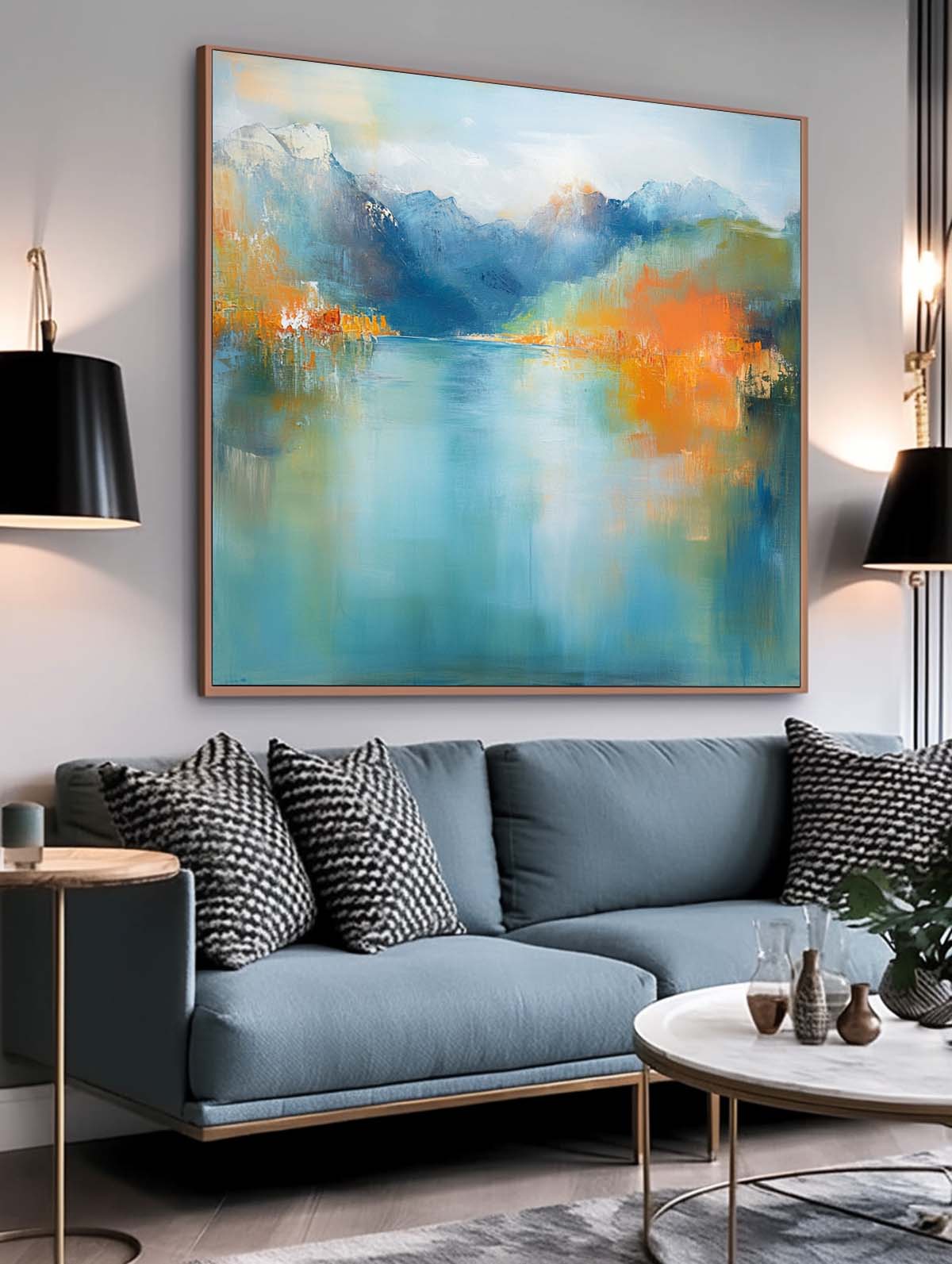 Wall Art Abstract Landscape Blending Fresh