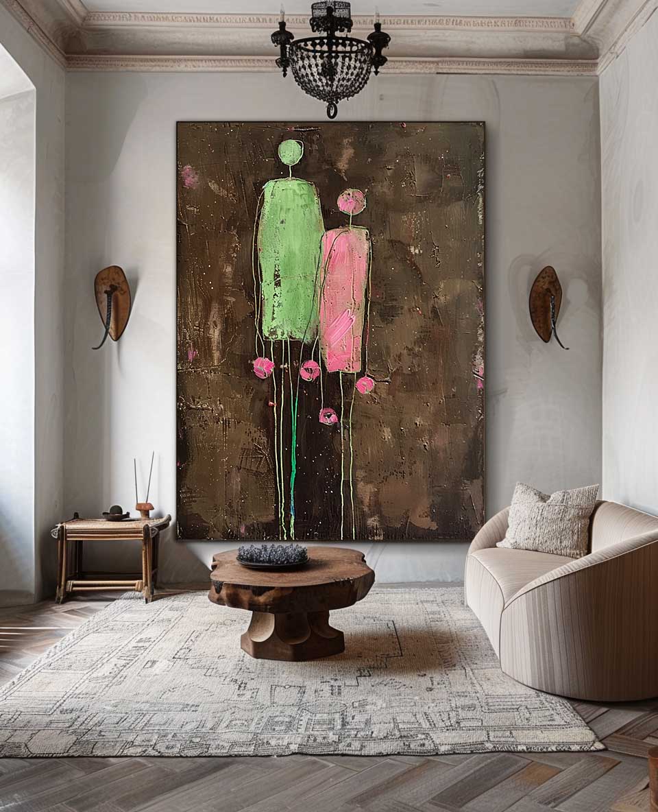 Wall Art People Moody Expressionist Abstract