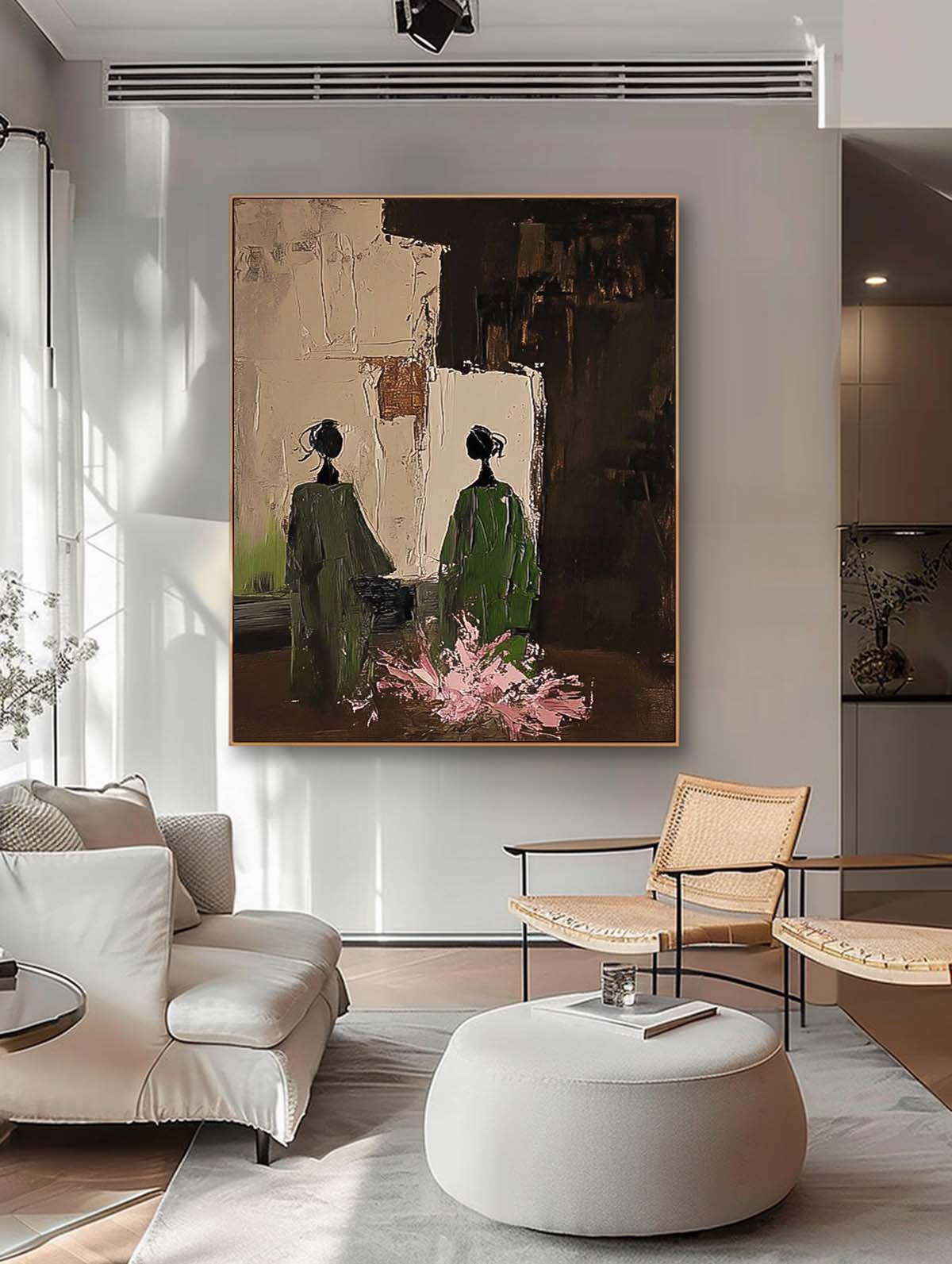 Wall Art Women in Emerald