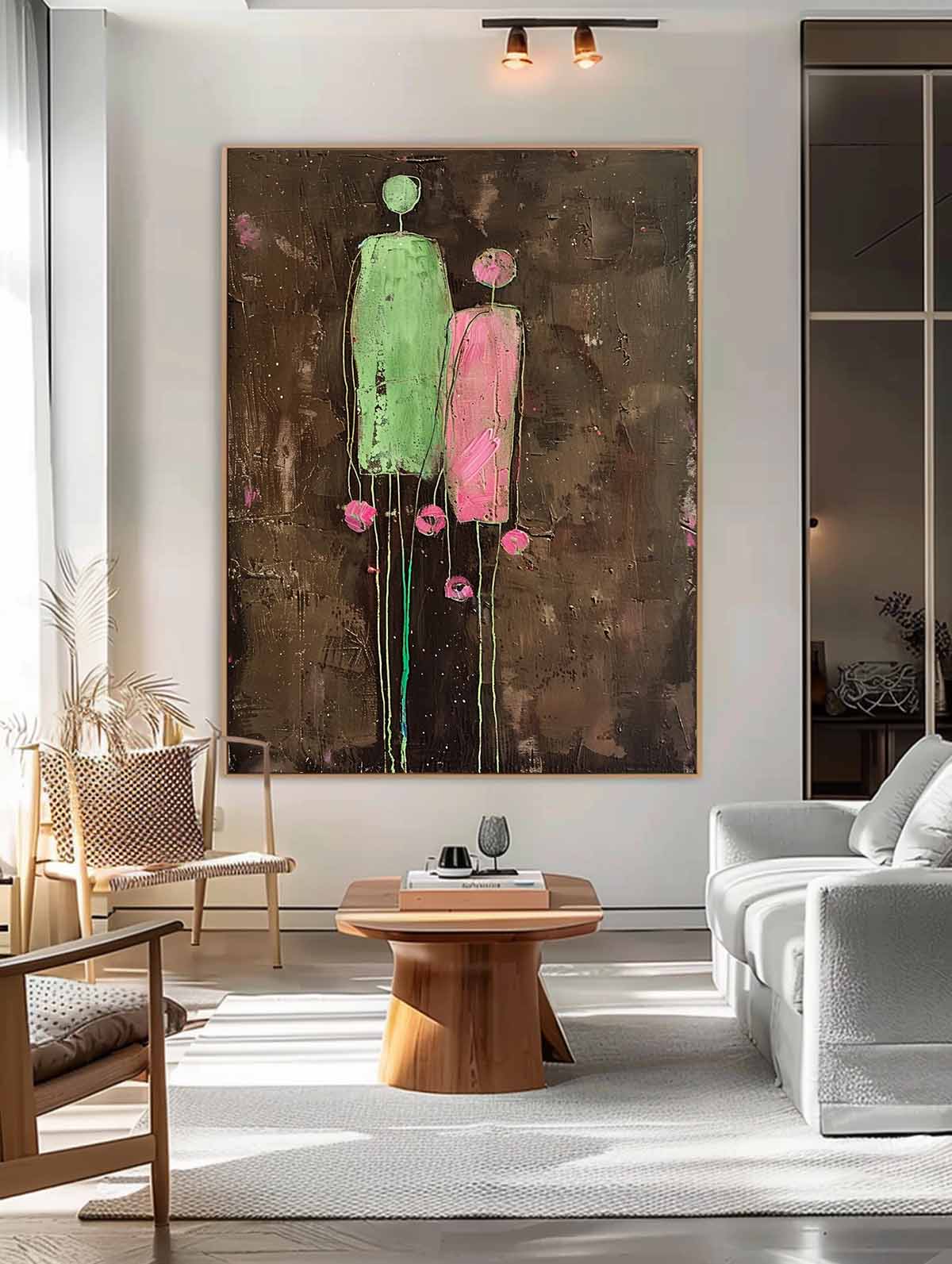 Wall Art People Moody Expressionist Abstract
