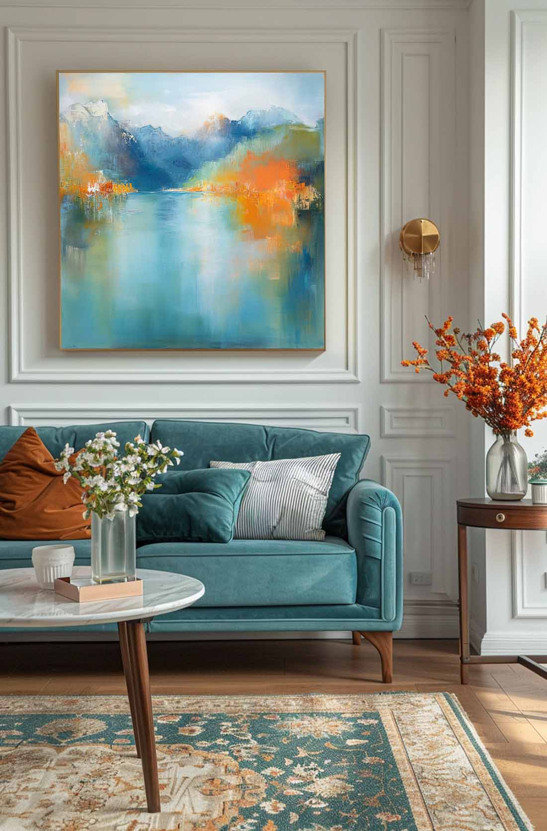 Wall Art Abstract Landscape Blending Fresh