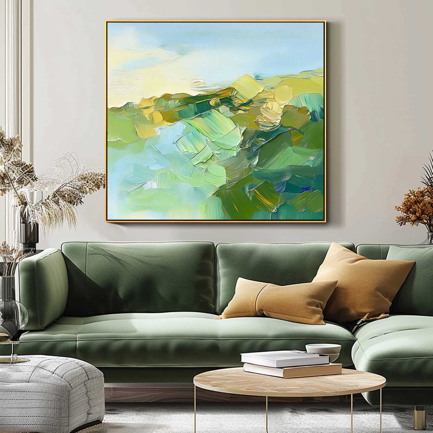 Wall Art Abstract Dynamic Brushstroke Elegant