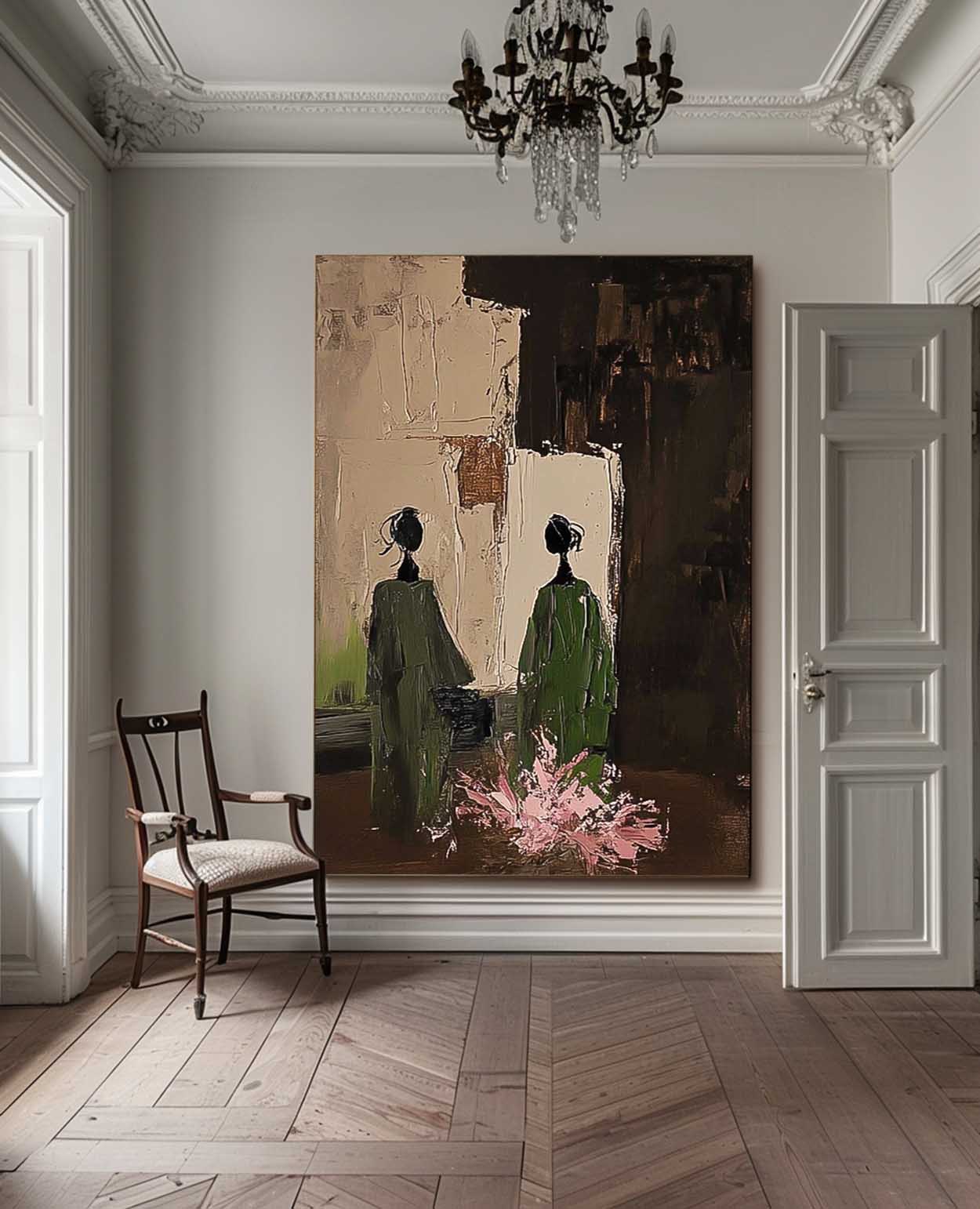 Wall Art Women in Emerald