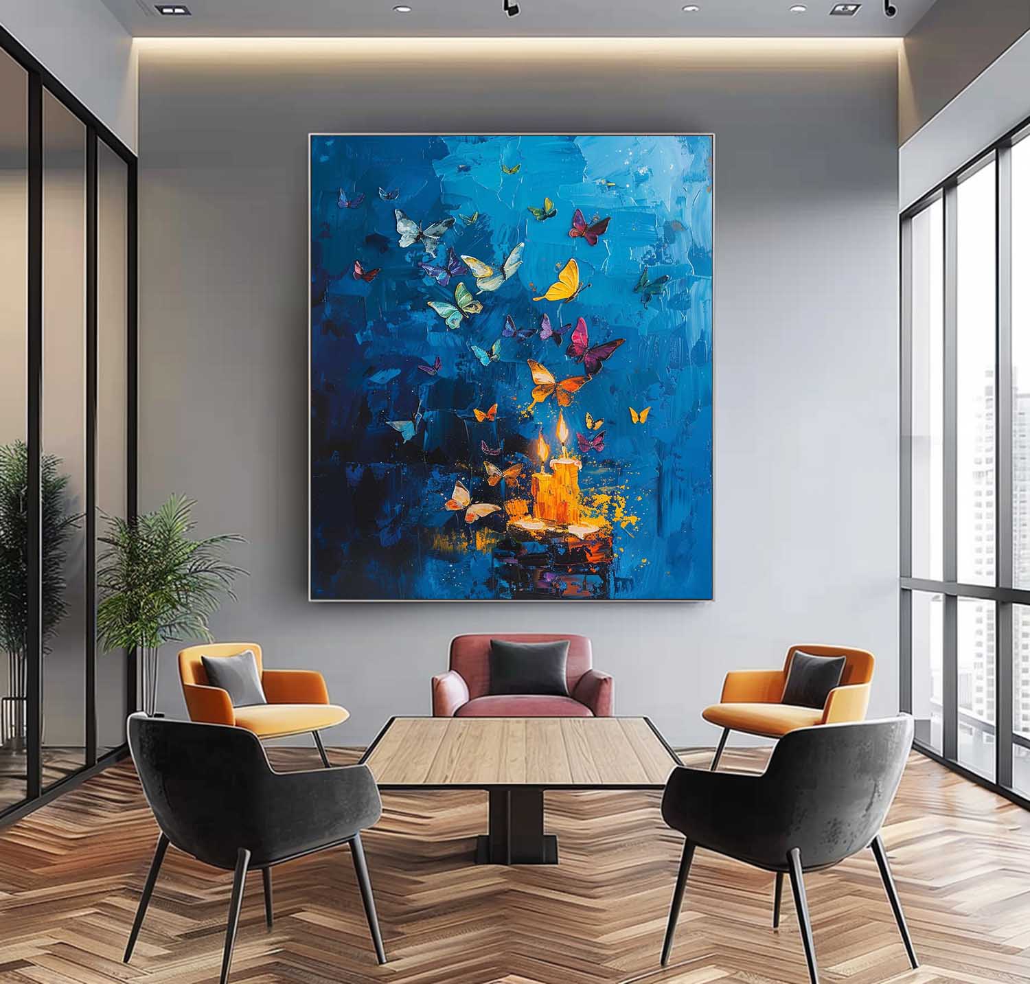 Wall Art Abstract Warm Magical Artistic