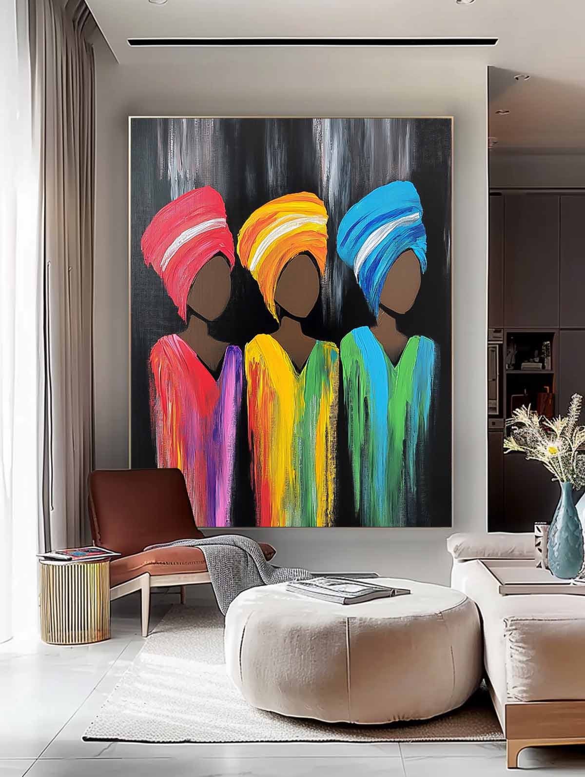 Wall Art People Neo-Pop Silhouette Maximalist