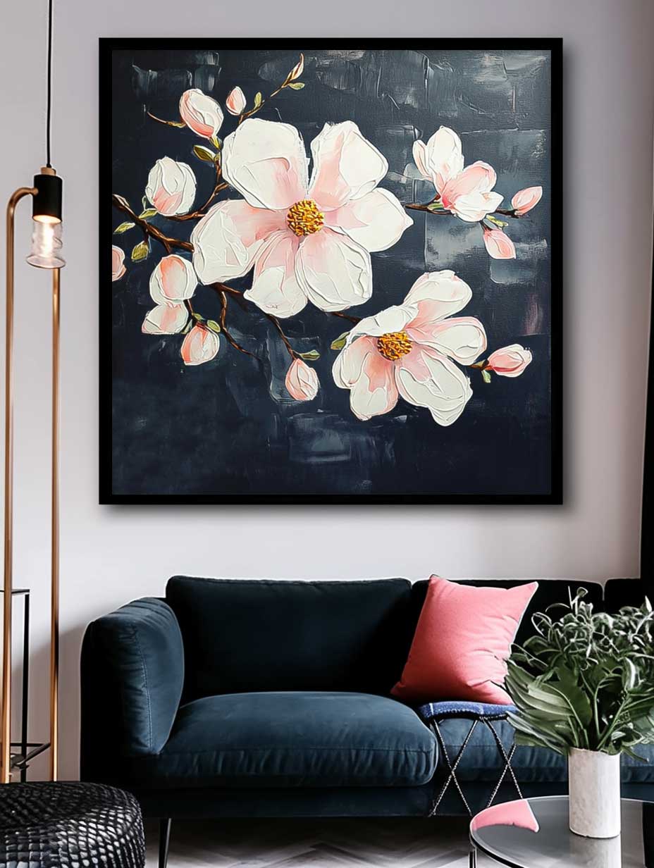 Wall Art Lush Flower Colorful Elegant